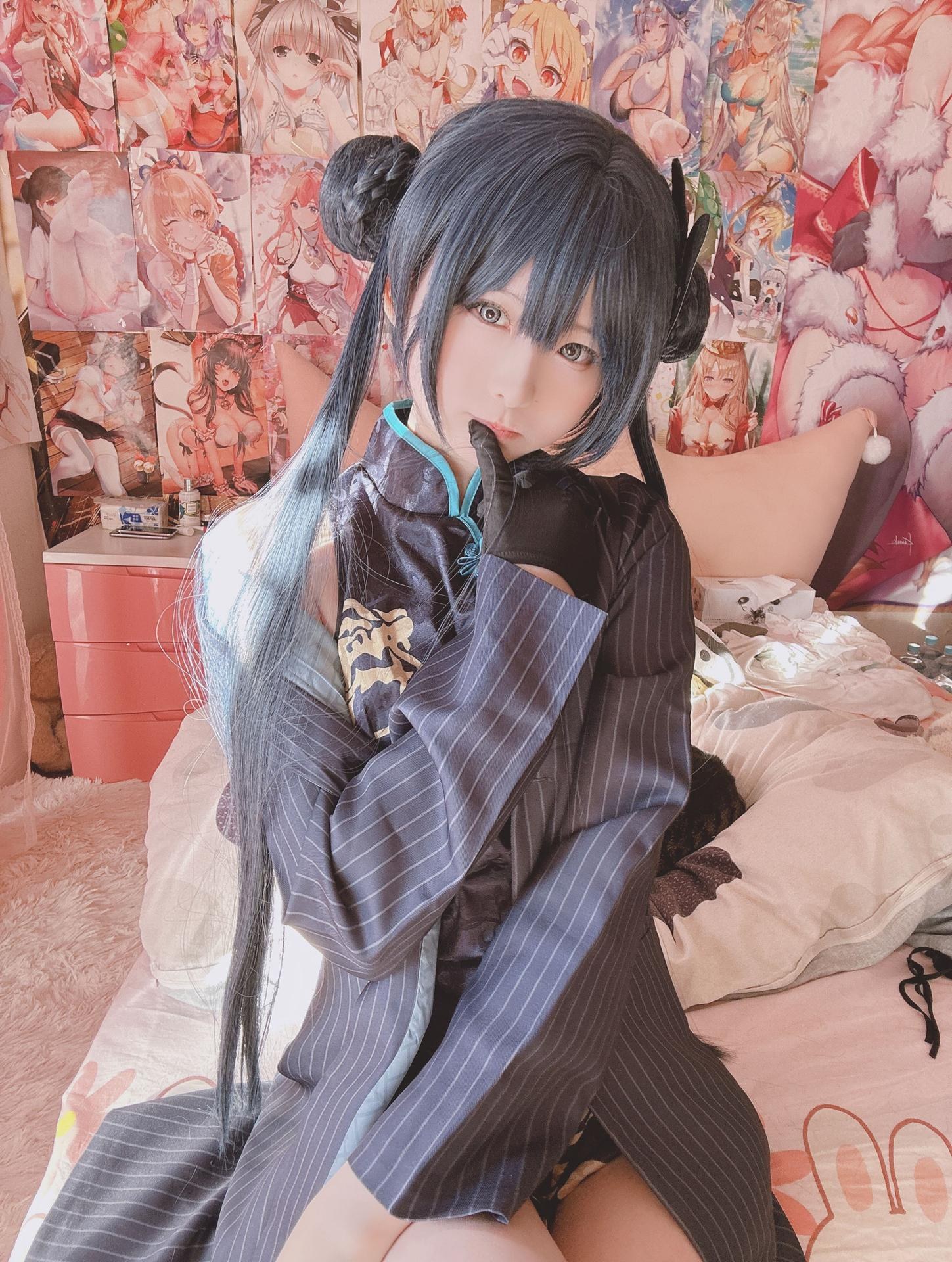 习呆呆 - 妃咲旗袍のコスプレ写真集 27P