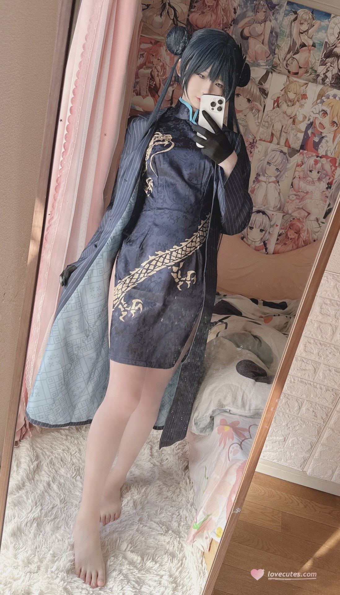 习呆呆 - 妃咲旗袍のコスプレ写真集 27P