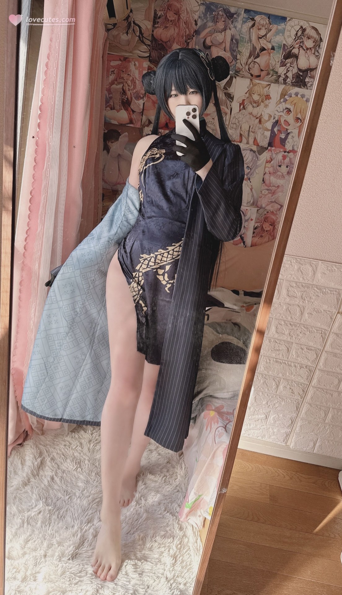 习呆呆 - 妃咲旗袍のコスプレ写真集 56P2V