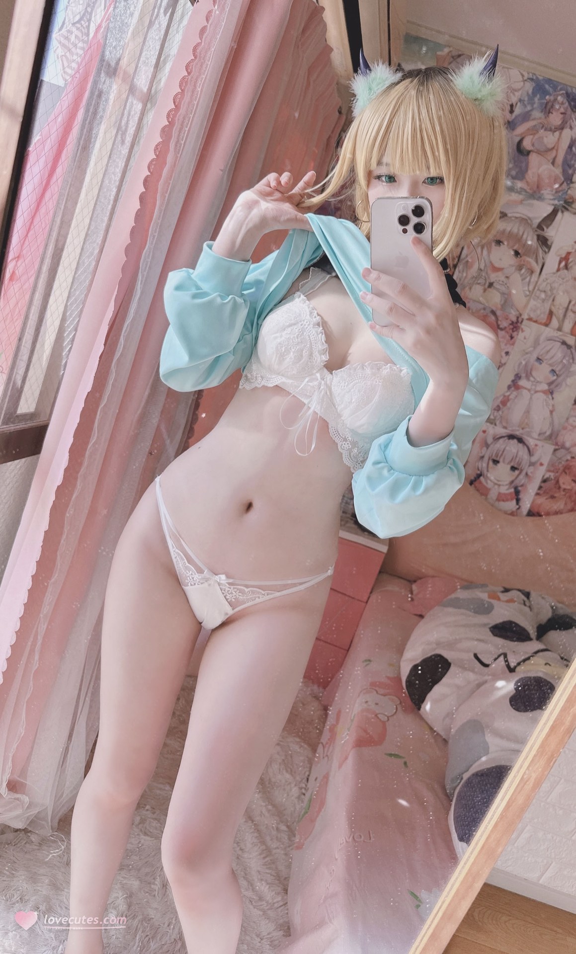 Xi Daidai - Cat-ear Casual Wear private-style real-person photo set 20P1V
