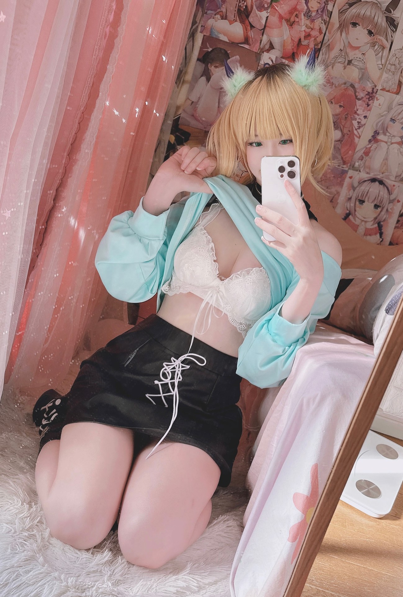 Xi Daidai - Cat-ear Casual Wear private-style real-person photo set 20P1V