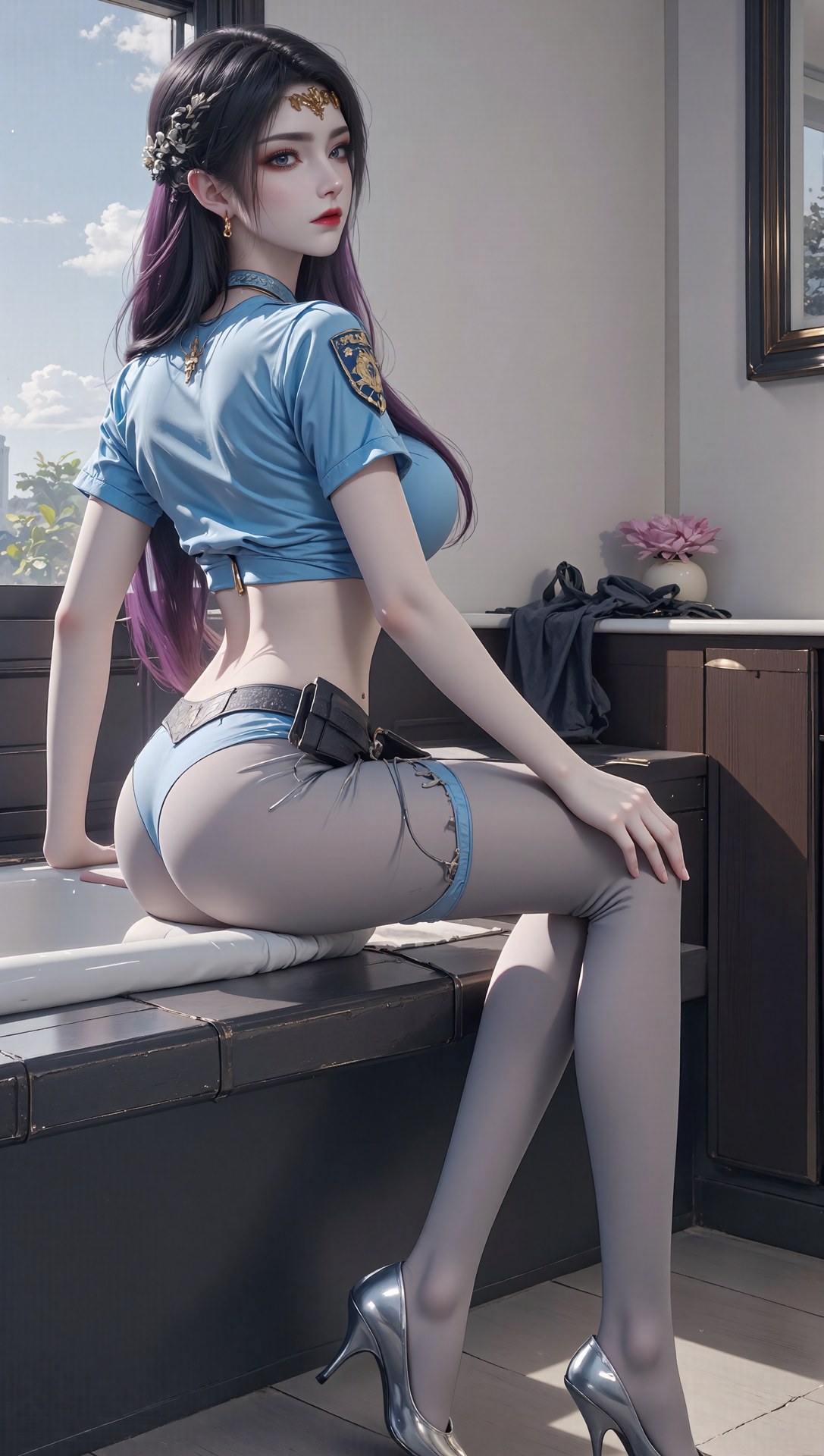 AI Porn - 斗破苍穹 美杜莎：古风角色寫真長髮AI成人向圖集 71P