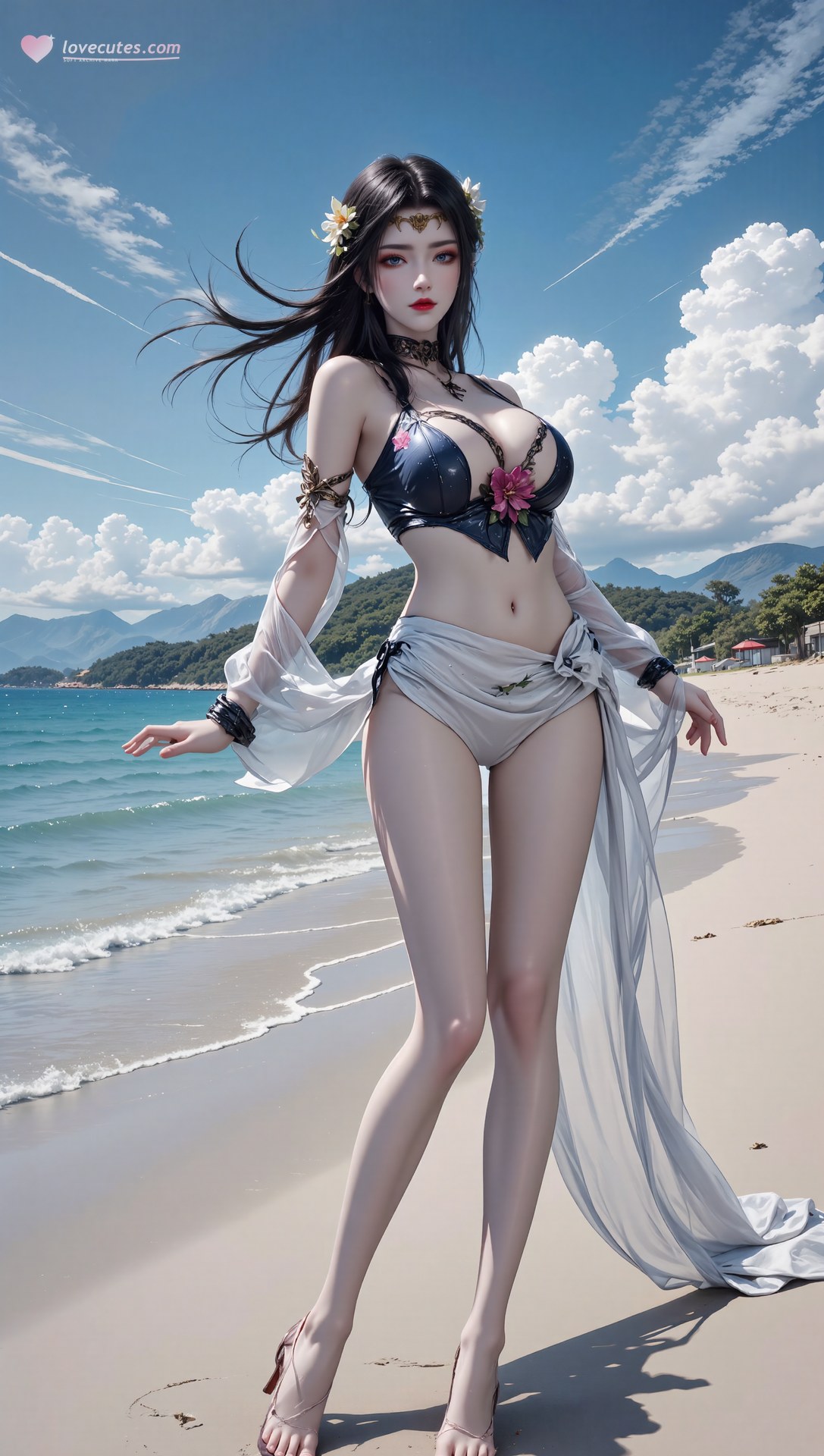 AI Porn - 斗破苍穹 美杜莎：古风角色寫真長髮AI成人向圖集 71P