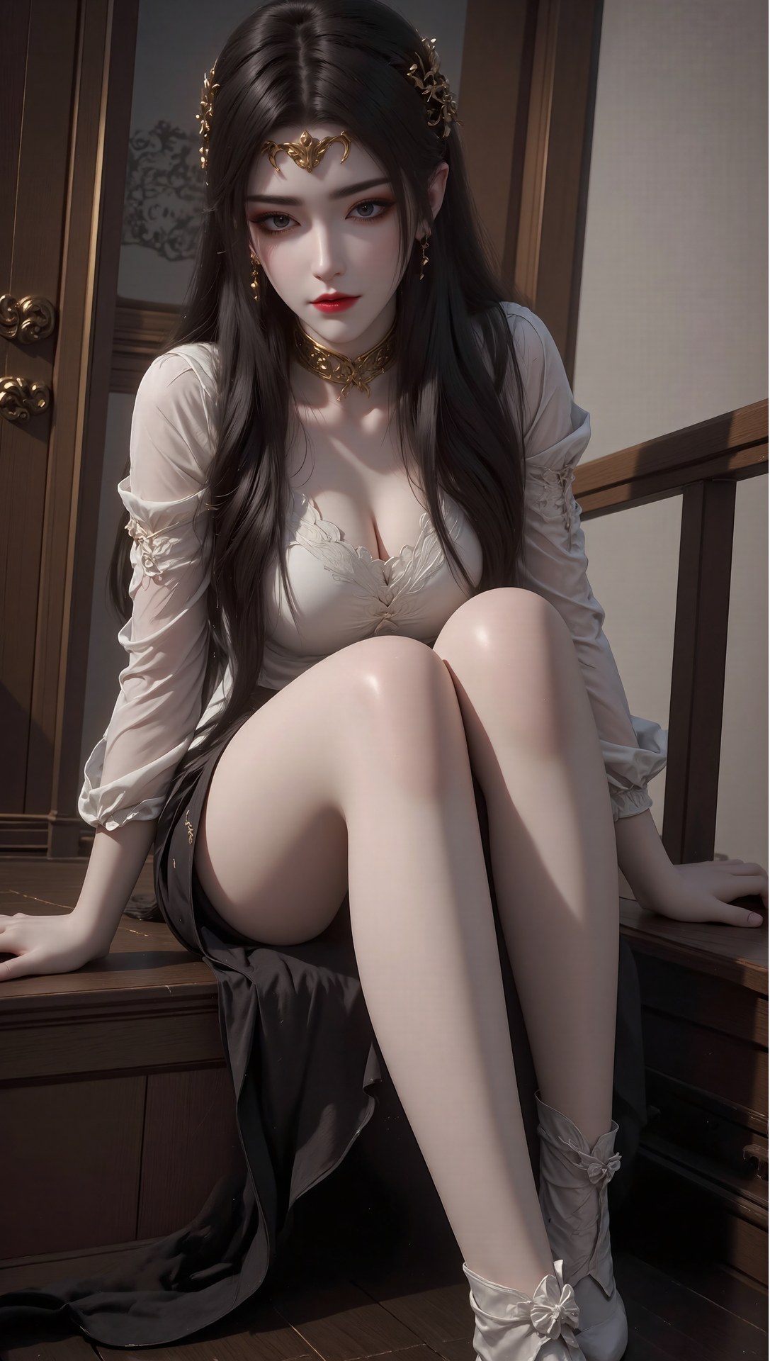 AI Porn - 斗破苍穹 美杜莎：古风角色寫真長髮AI成人向圖集 71P