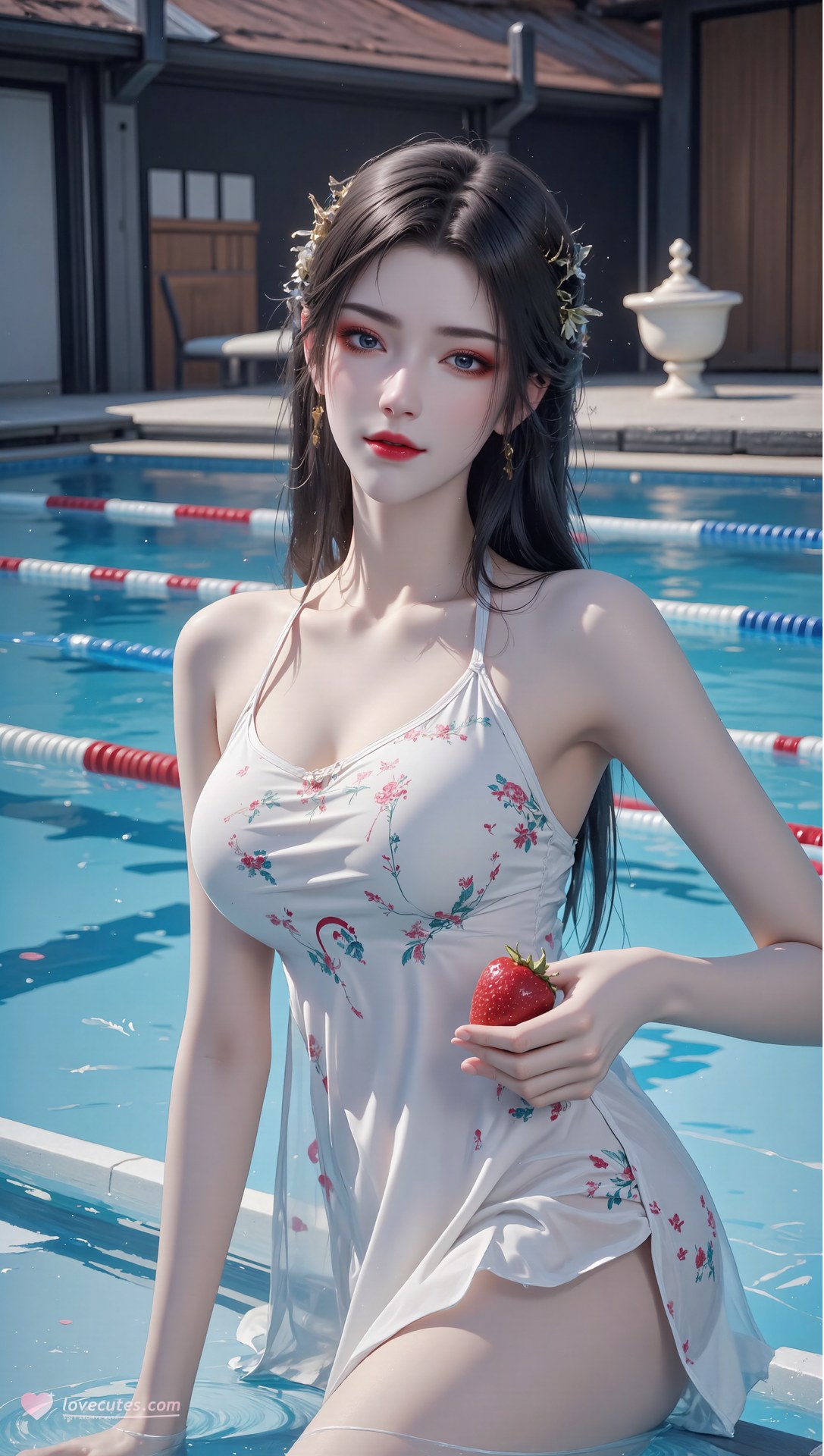 AI Porn - 斗破苍穹 美杜莎：古风角色寫真長髮AI成人向圖集 71P
