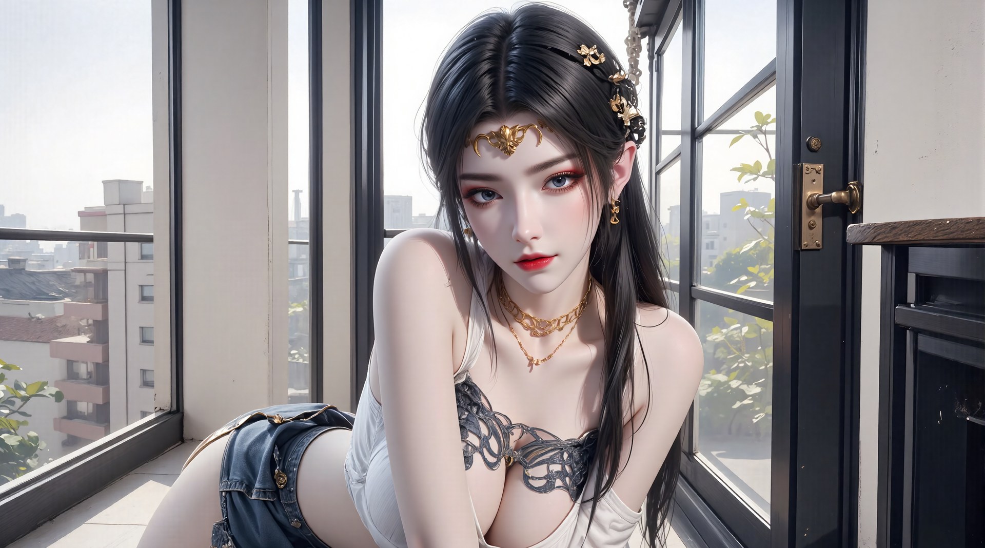 AI Porn - 斗破苍穹 美杜莎：古风角色寫真長髮AI成人向圖集 71P