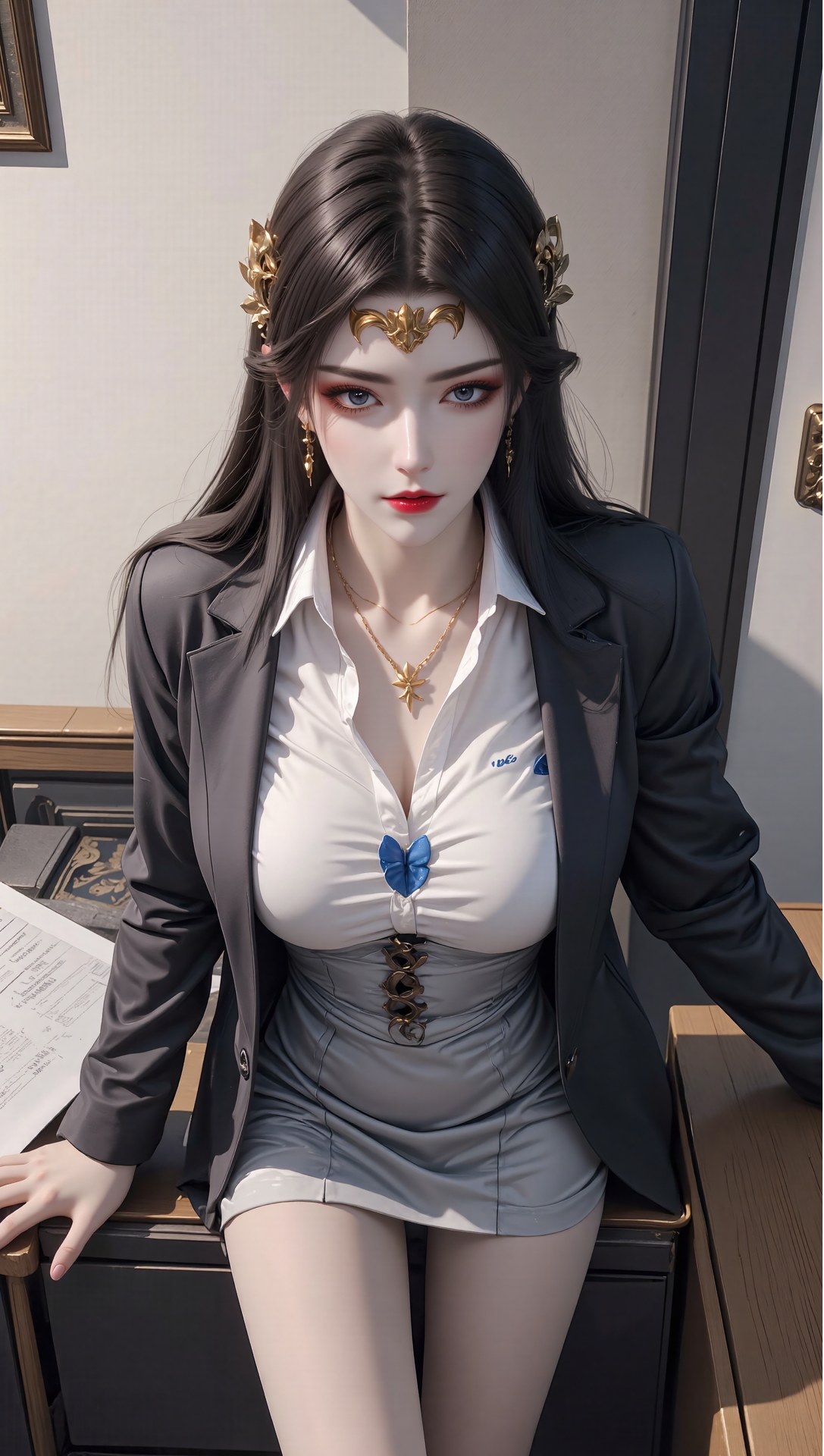 AI Porn - 斗破苍穹 美杜莎：古风角色寫真長髮AI成人向圖集 71P
