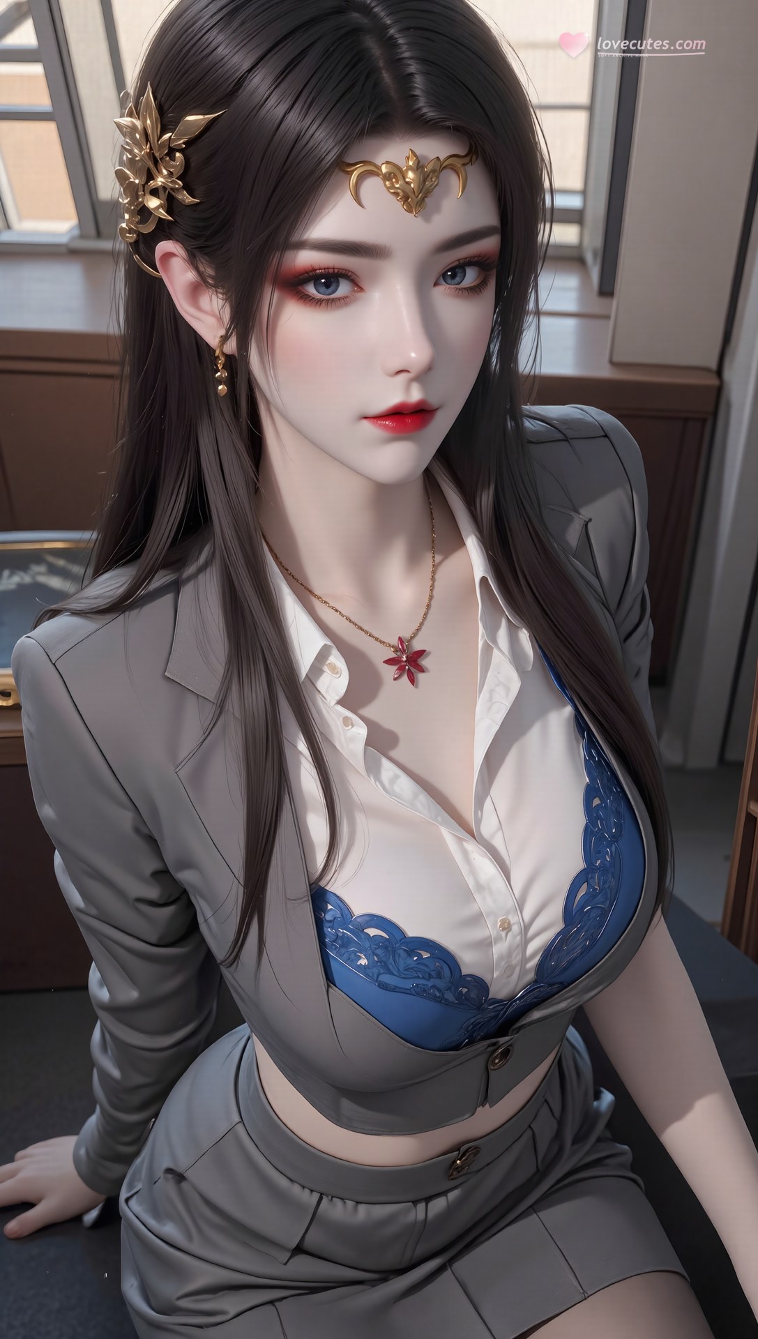 AI Porn - 斗破苍穹 美杜莎：古风角色寫真長髮AI成人向圖集 71P