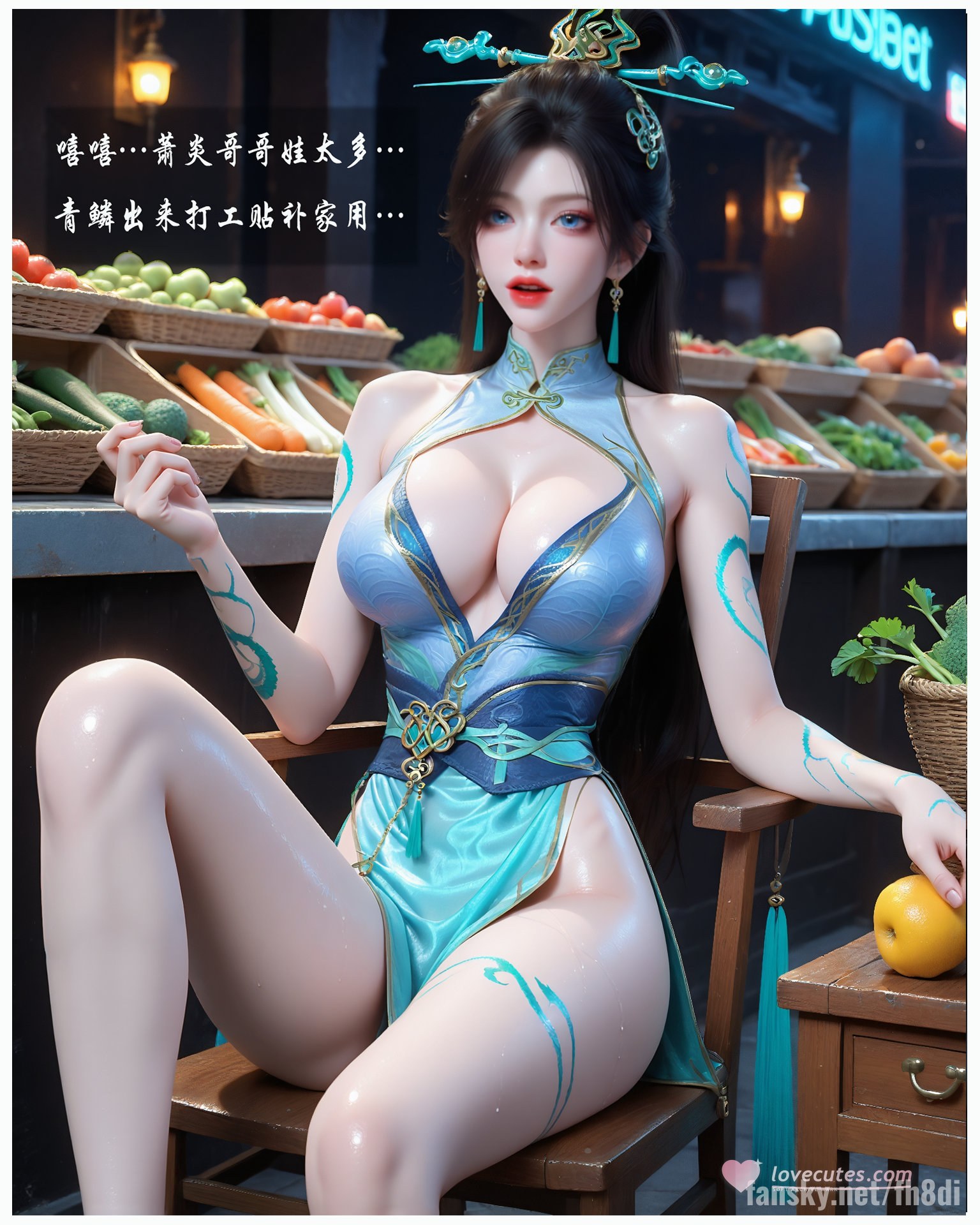 AI Porn - 斗破苍穹 青鳞：古风角色寫真長髮AI成人向圖集 159P