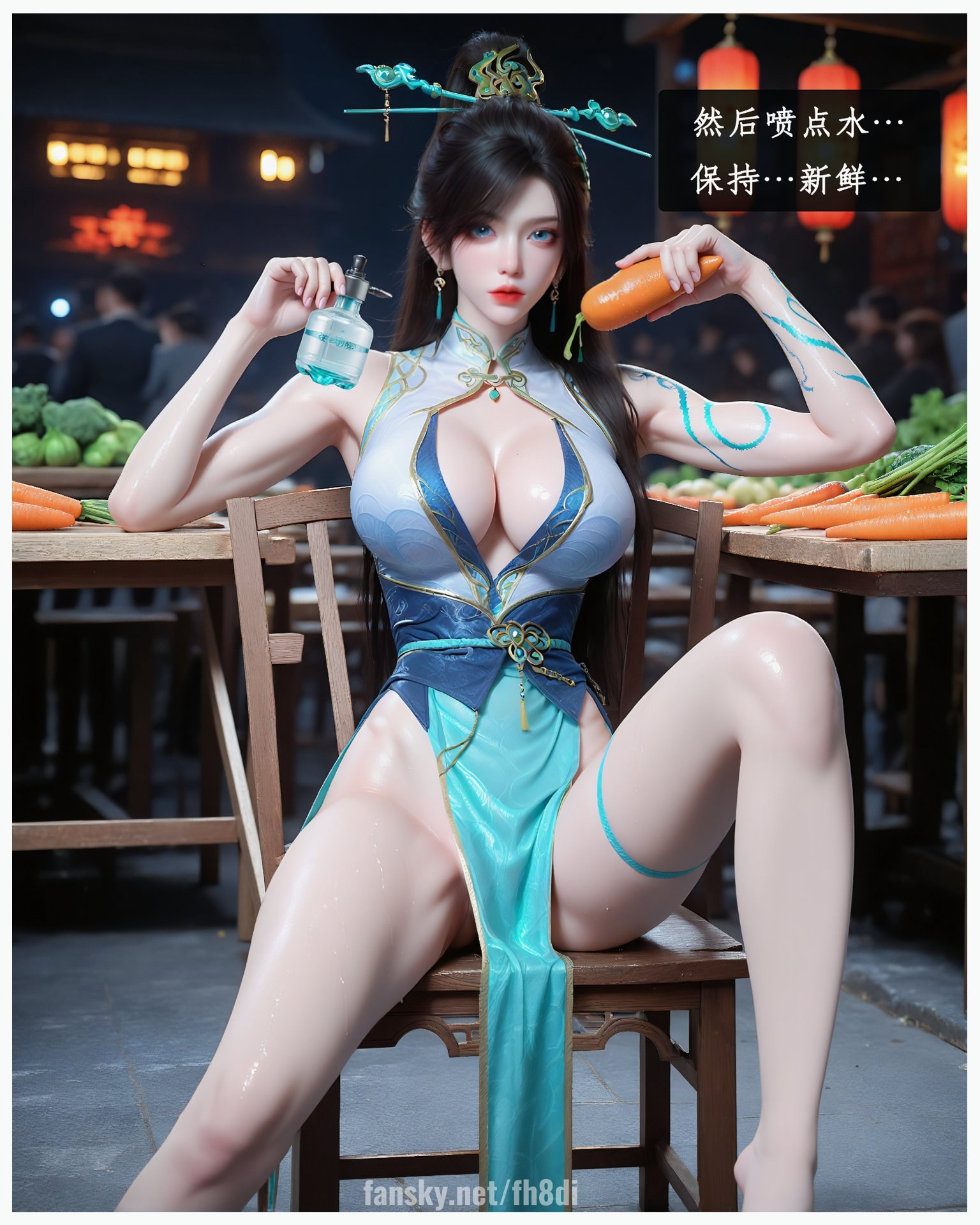 AI Porn - 斗破苍穹 青鳞：古风角色寫真長髮AI成人向圖集 159P