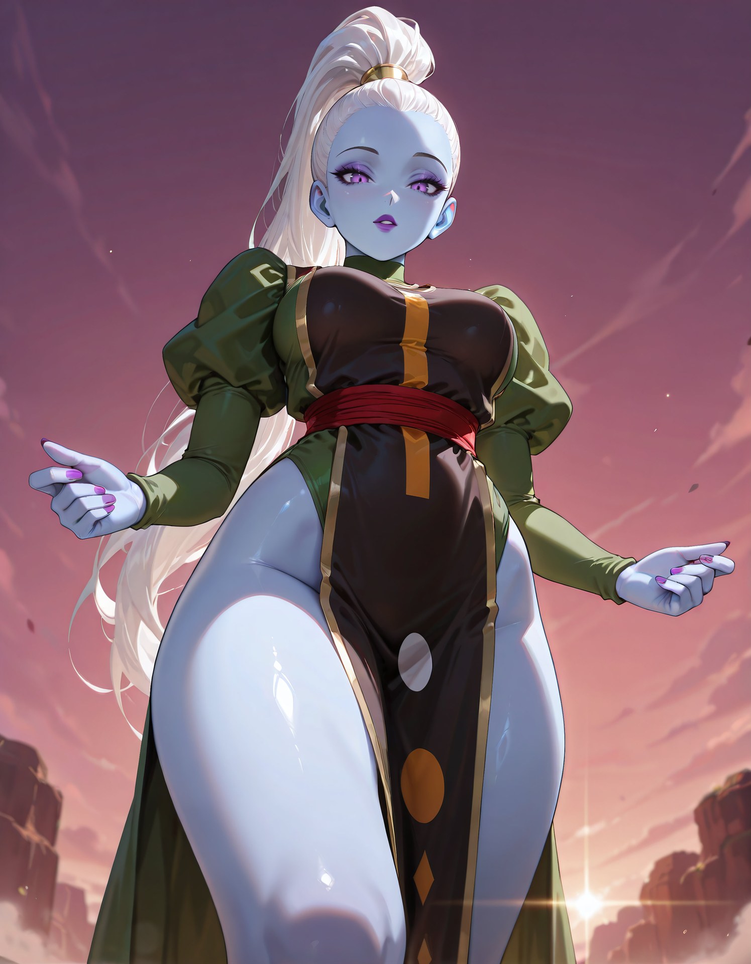 AI Porn - Dragon Ball Vados đồ bó sát bộ ảnh nhân vật tóc dài bộ sưu tập AI 114P