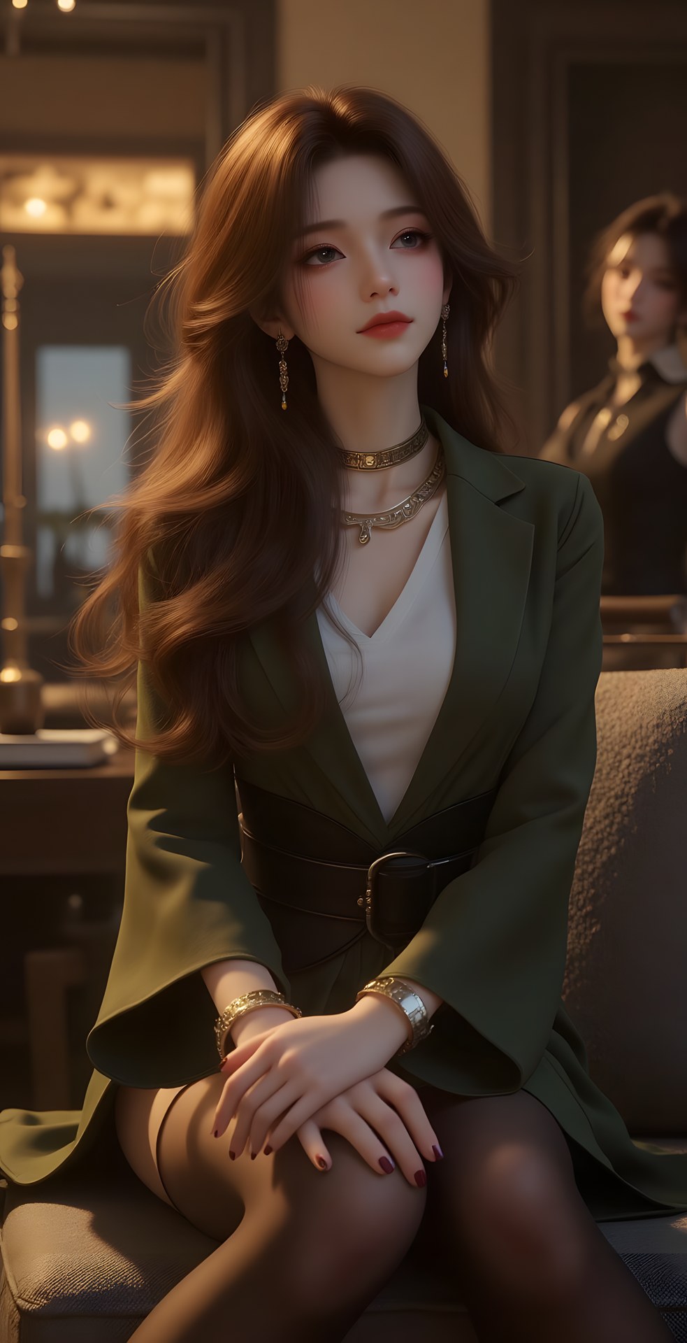 AI Porn - Mei Ning fantasy hanfu character gallery long hair AI Adult Gallery 80P
