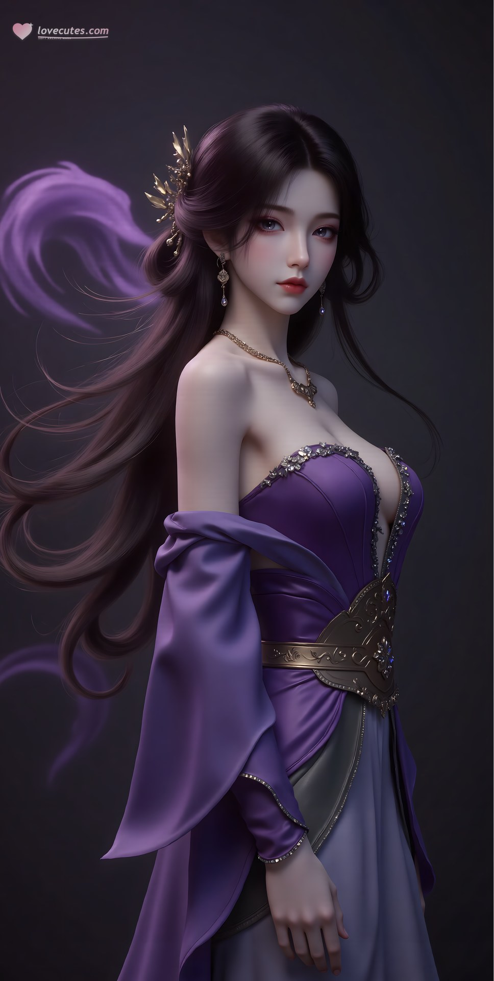 AI Porn - Mei Ning fantasy hanfu character gallery long hair AI Adult Gallery 80P