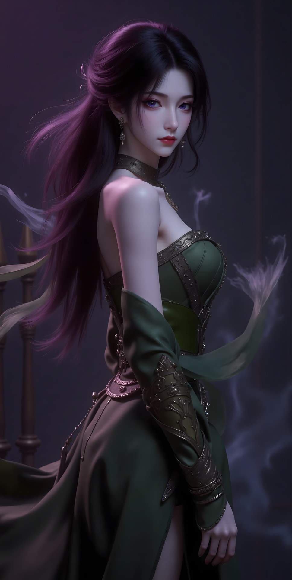 AI Porn - Mei Ning fantasy hanfu character gallery long hair AI Adult Gallery 80P