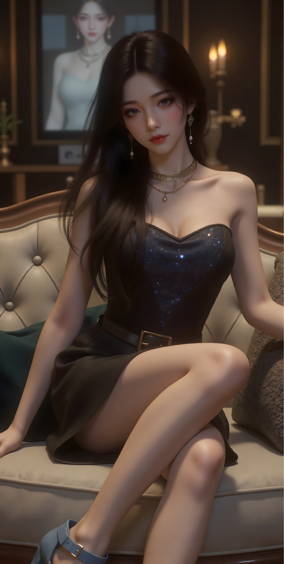 AI Porn - Mei Ning fantasy hanfu character gallery long hair AI Adult Gallery 80P