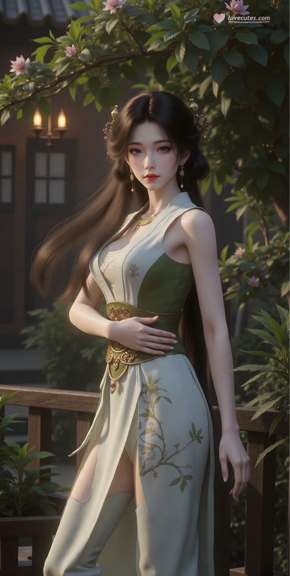 AI Porn - 梅凝：古风角色寫真長髮AI成人向圖集 80P