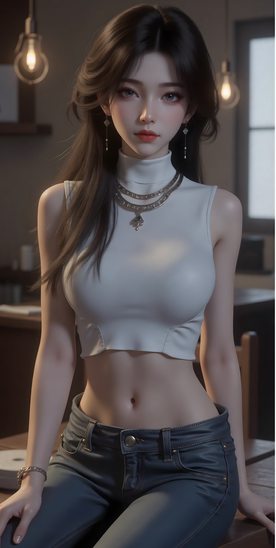 AI Porn - 梅凝：古风角色寫真長髮AI成人向圖集 80P