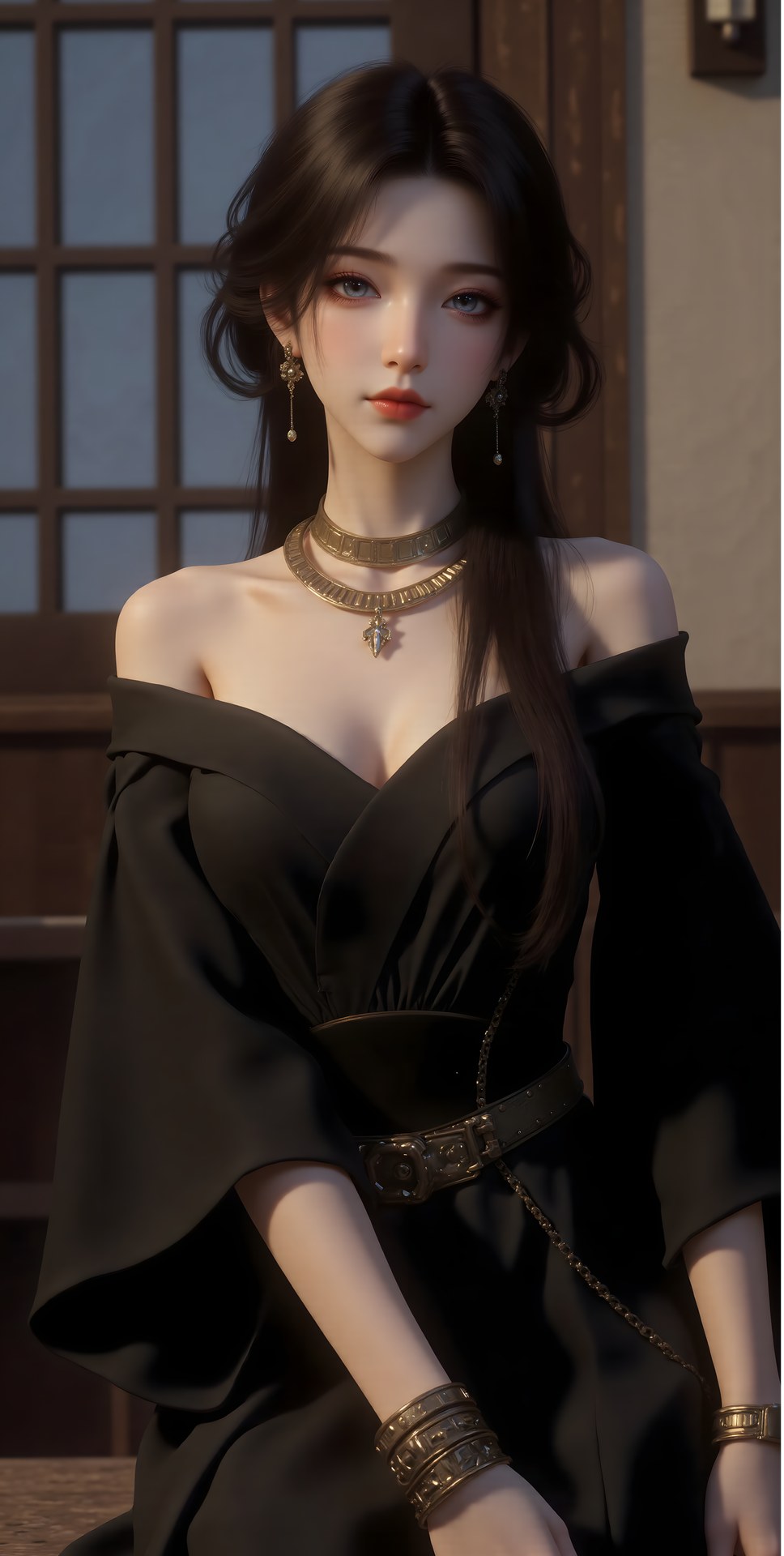 AI Porn - Mei Ning fantasy hanfu character gallery long hair AI Adult Gallery 80P