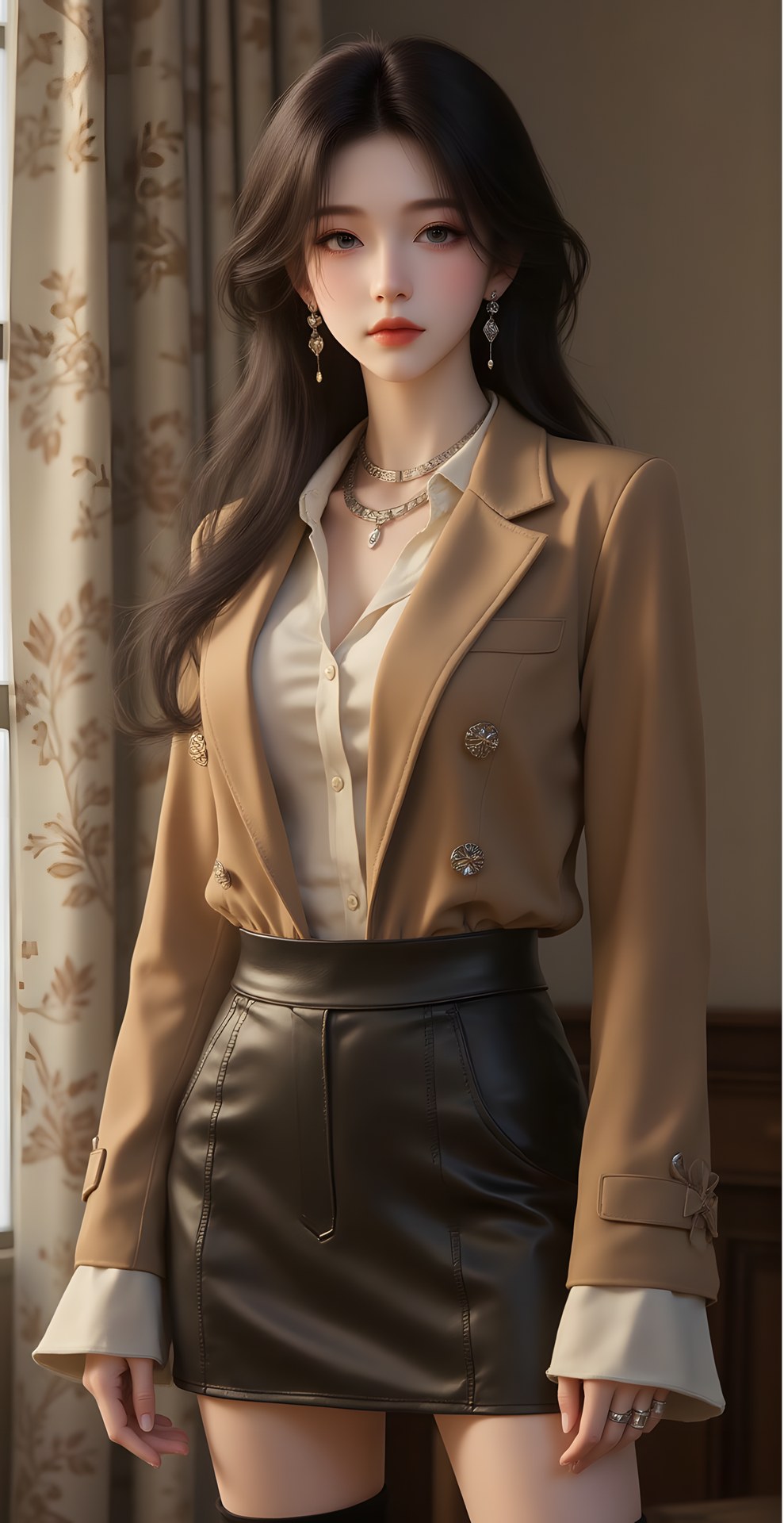AI Porn - Mei Ning fantasy hanfu character gallery long hair AI Adult Gallery 80P