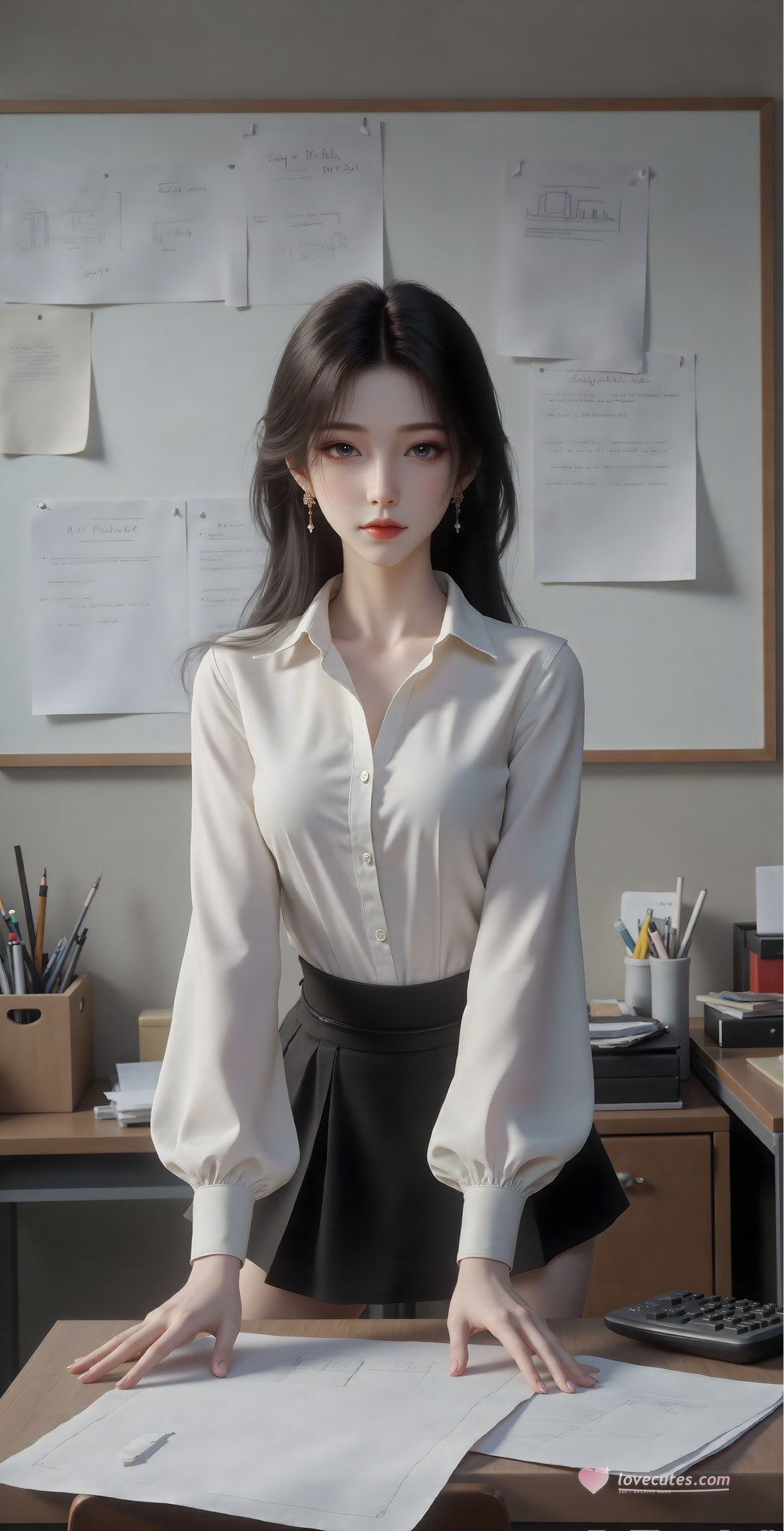 AI Porn - Mei Ning fantasy hanfu character gallery long hair AI Adult Gallery 80P
