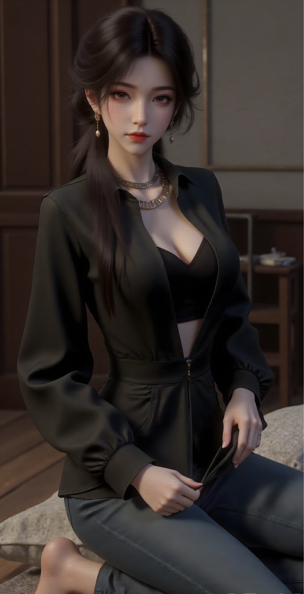 AI Porn - Mei Ning fantasy hanfu character gallery long hair AI Adult Gallery 80P