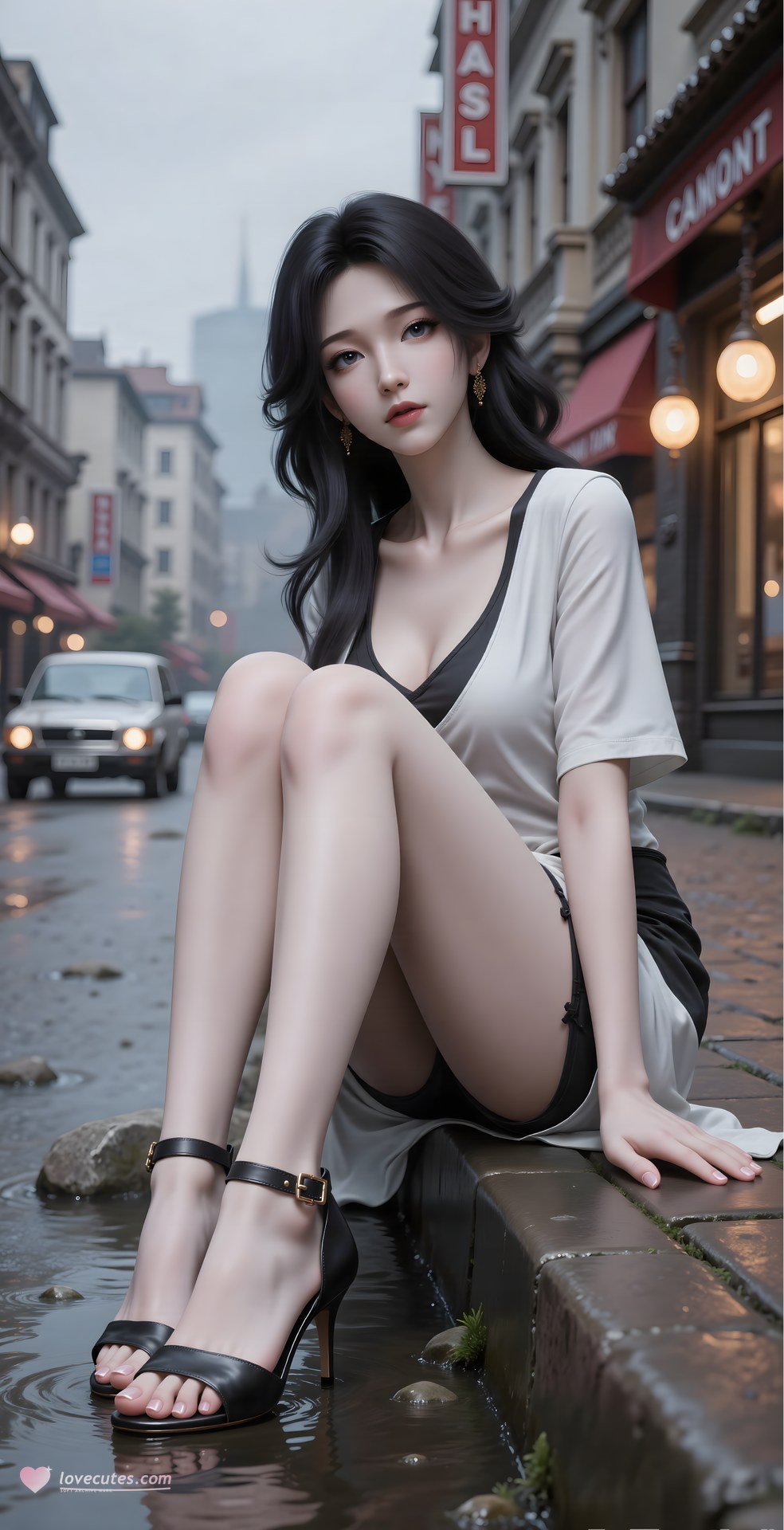AI Porn - Mei Ning fantasy hanfu character gallery long hair AI Adult Gallery 80P