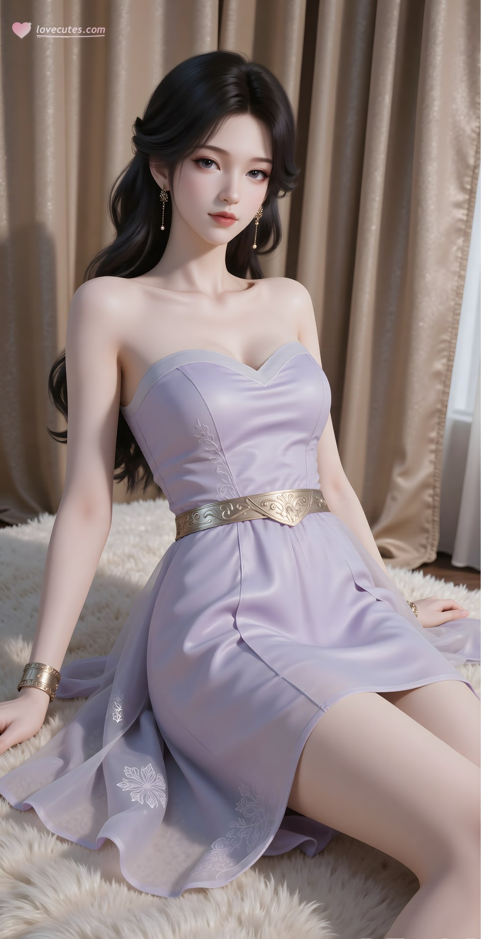 AI Porn - Mei Ning fantasy hanfu character gallery long hair AI Adult Gallery 80P