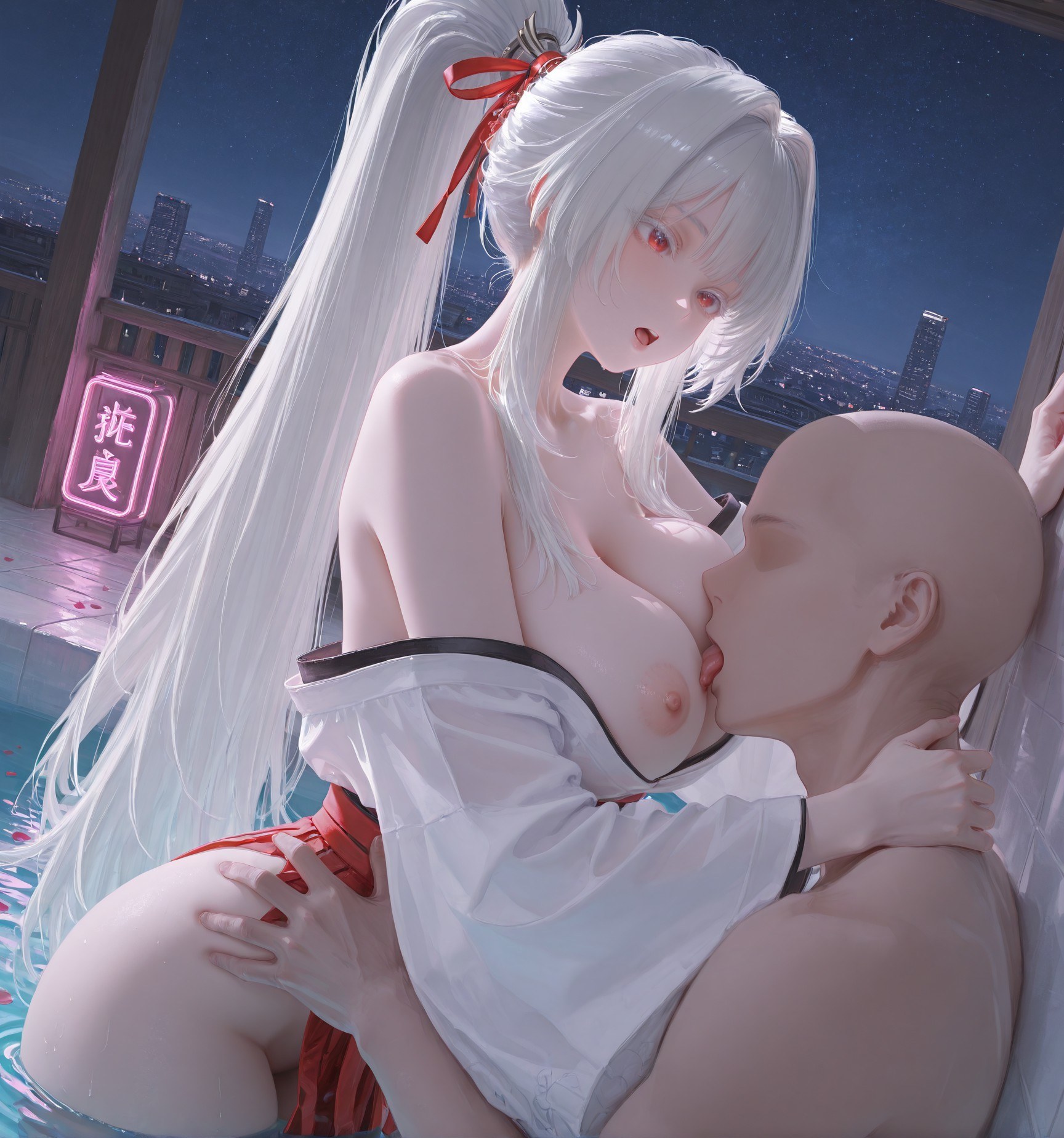 AI Porn - Wuthering Waves Feixue long hair character gallery fantasy hanfu AI Adult Gallery 129P