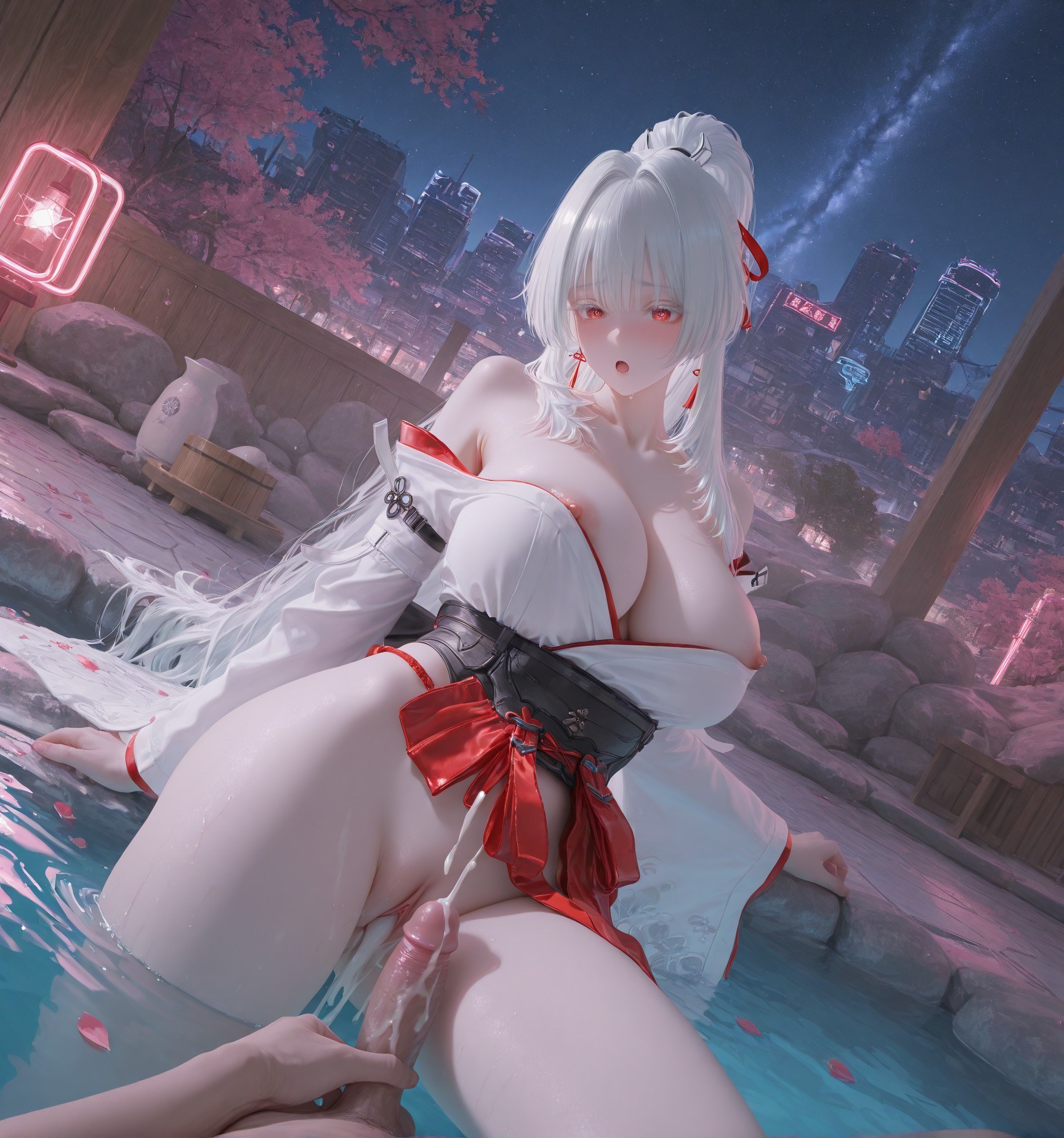 AI Porn - Wuthering Waves Feixue tóc dài bộ ảnh nhân vật cổ phong bộ sưu tập AI 129P