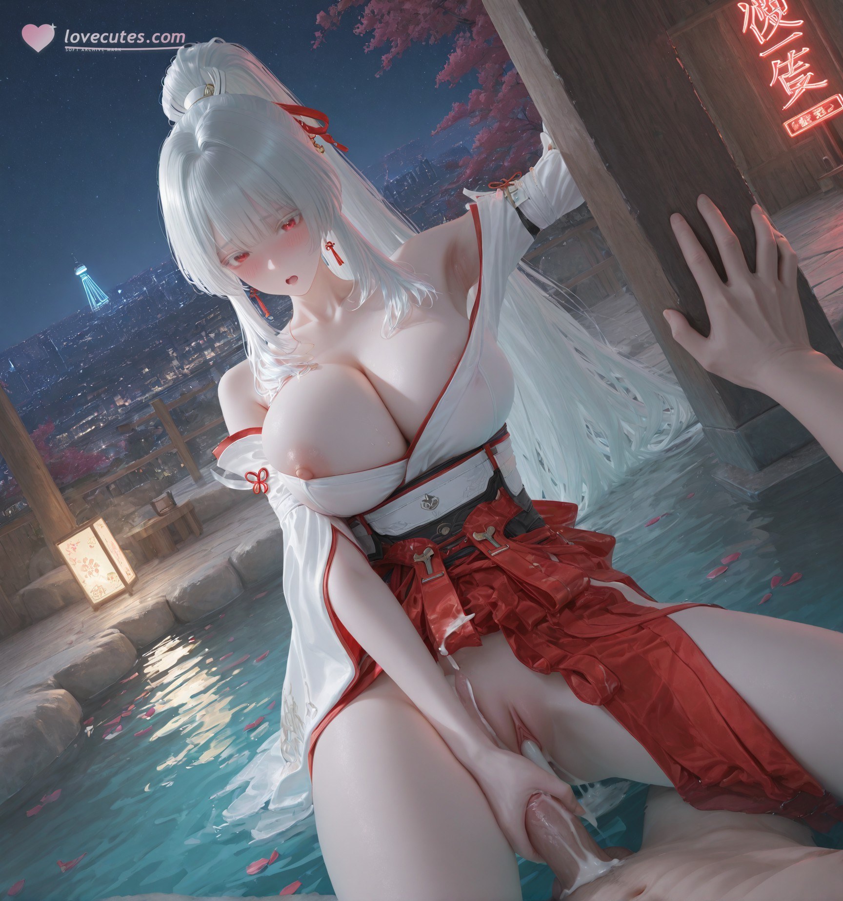 AI Porn - Wuthering Waves Feixue tóc dài bộ ảnh nhân vật cổ phong bộ sưu tập AI 129P