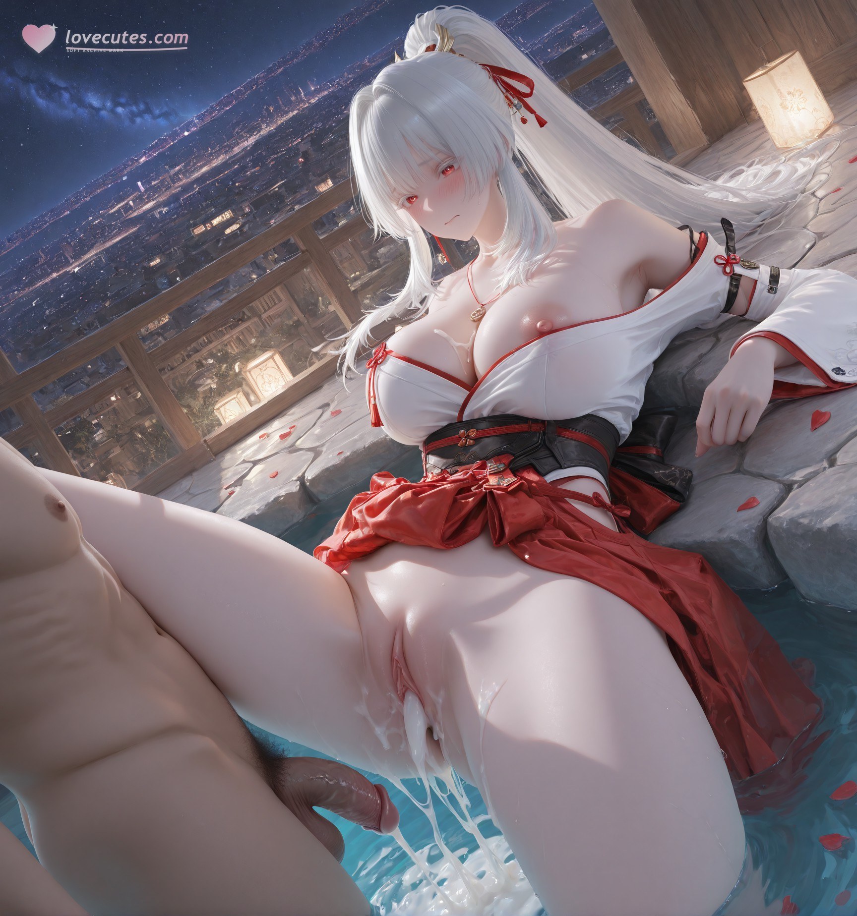 AI Porn - Wuthering Waves Feixue tóc dài bộ ảnh nhân vật cổ phong bộ sưu tập AI 129P