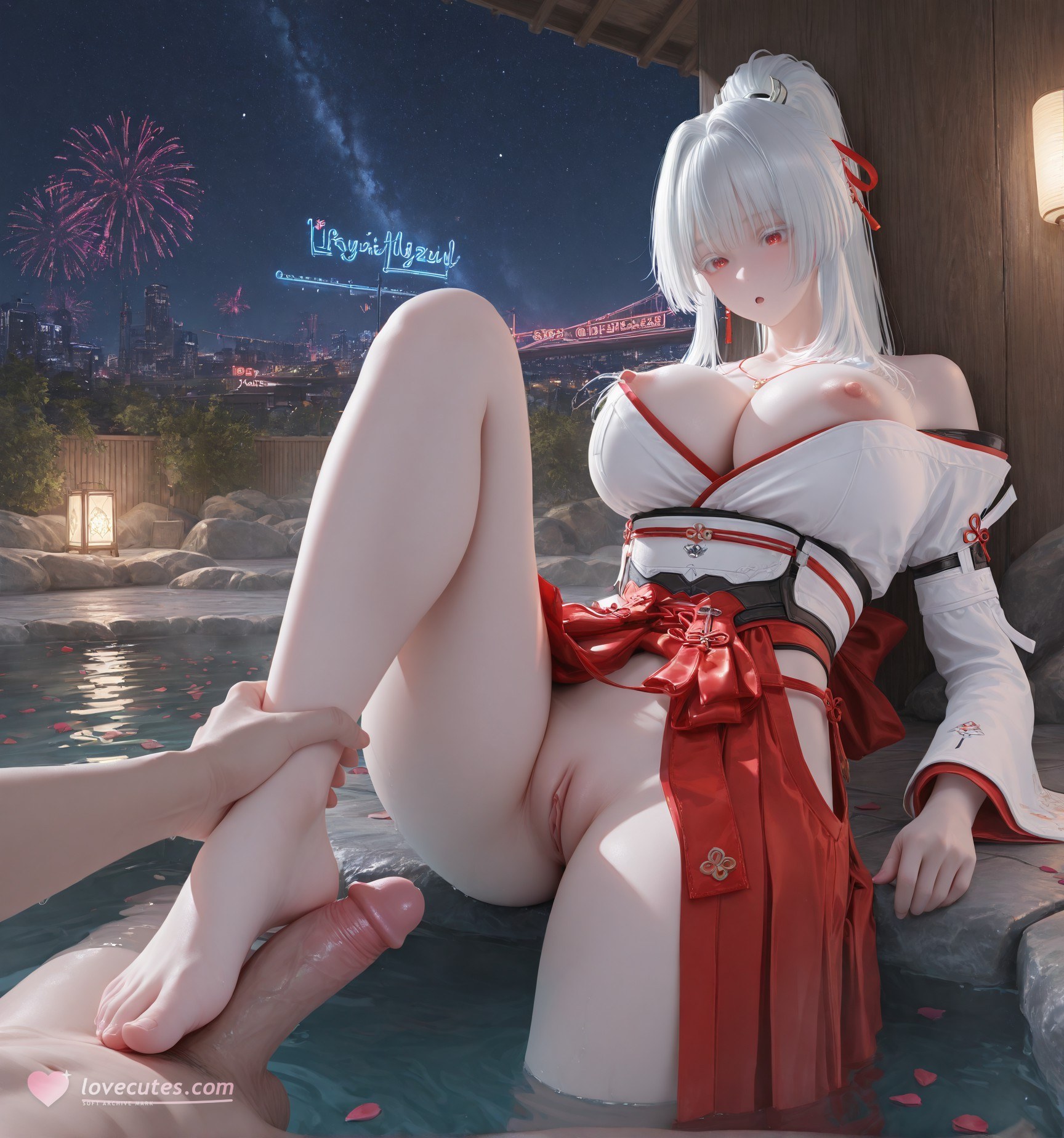 AI Porn - Wuthering Waves Feixue tóc dài bộ ảnh nhân vật cổ phong bộ sưu tập AI 129P