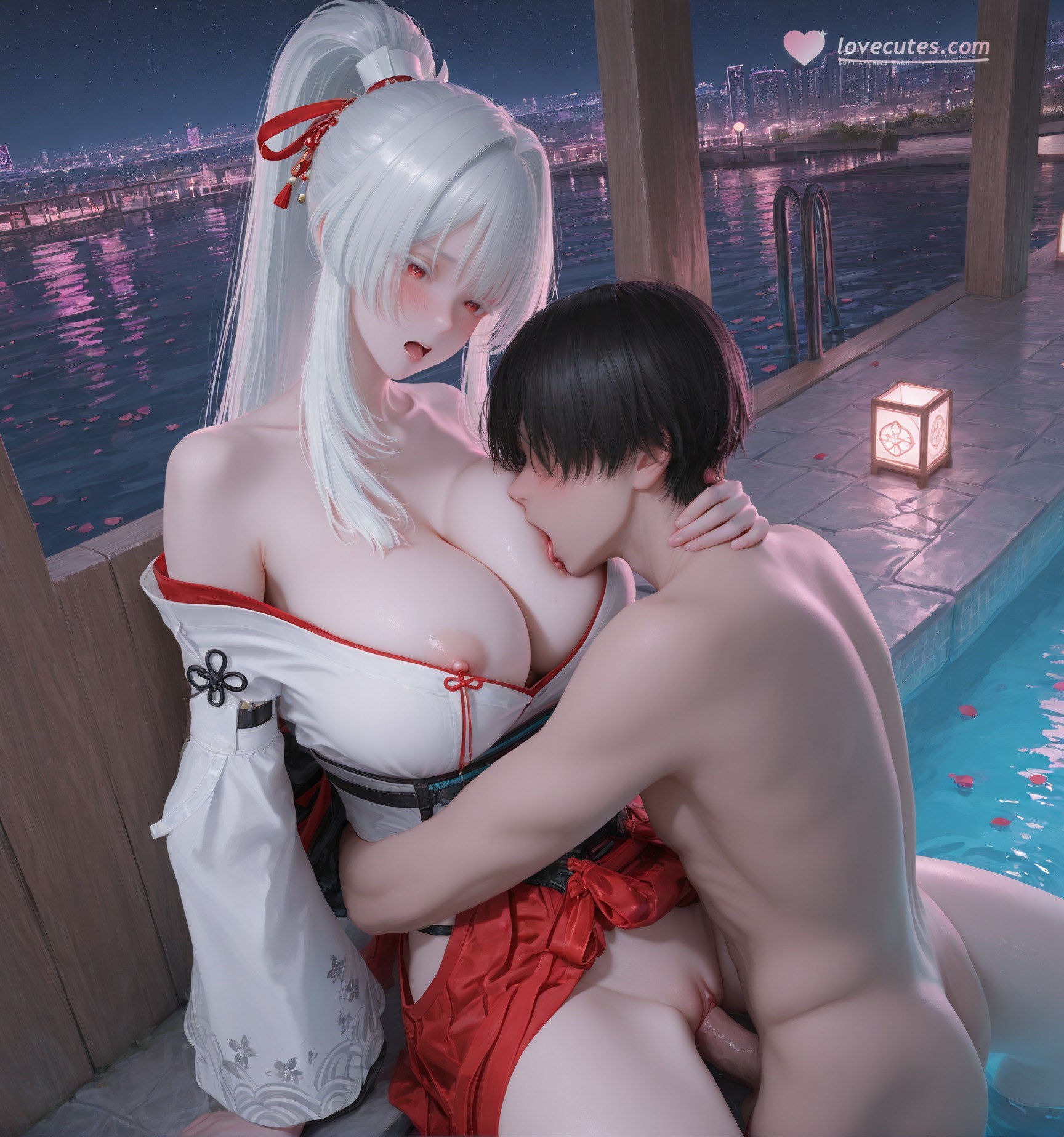 AI Porn - Wuthering Waves Feixue tóc dài bộ ảnh nhân vật cổ phong bộ sưu tập AI 129P