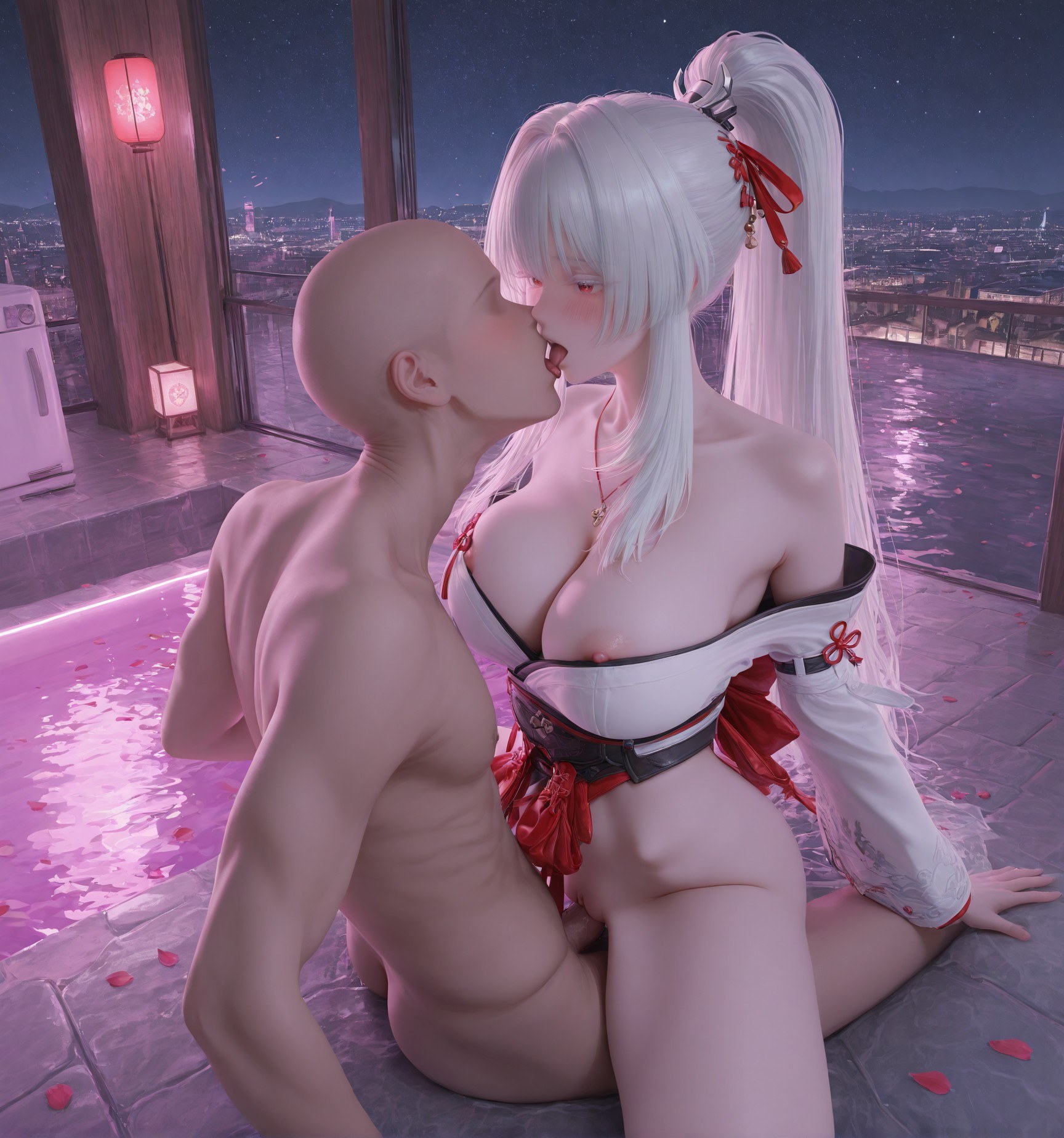 AI Porn - Wuthering Waves Feixue tóc dài bộ ảnh nhân vật cổ phong bộ sưu tập AI 129P