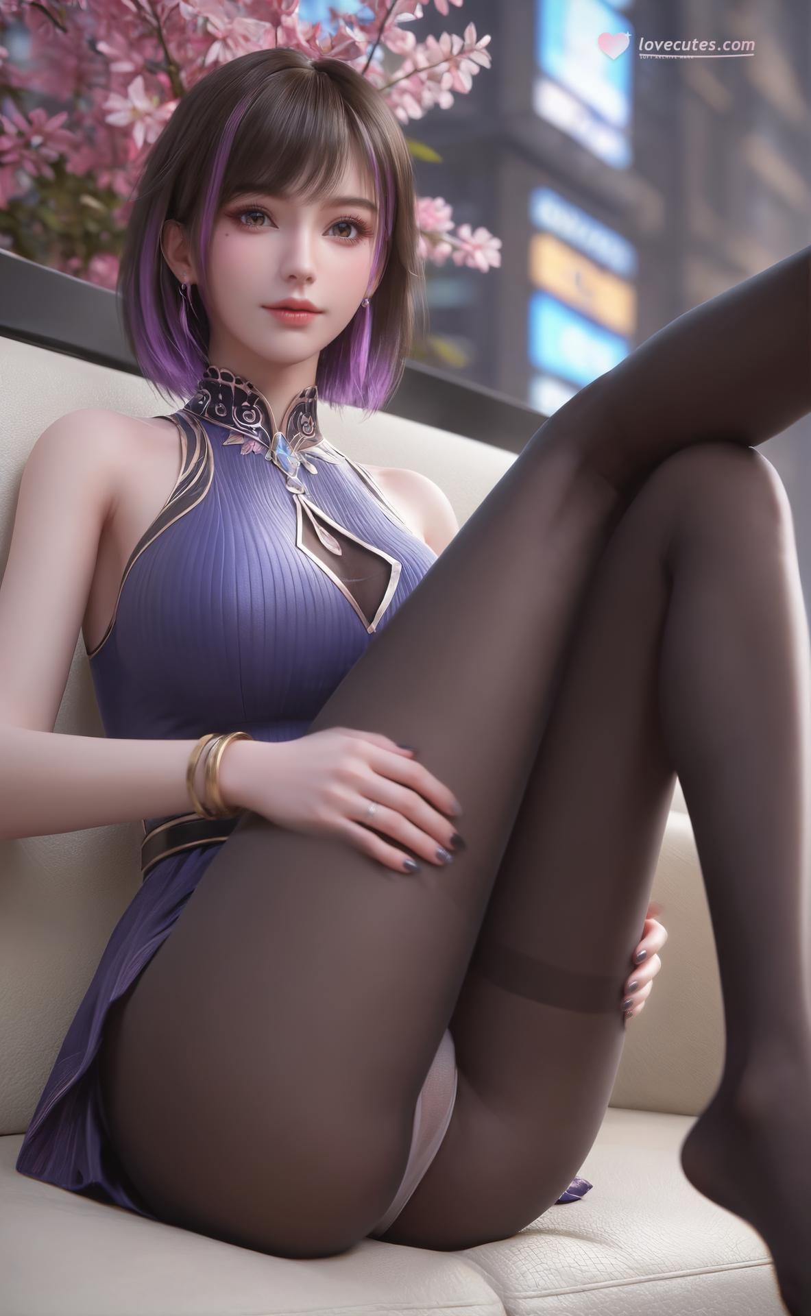 AI Porn - 深空彼岸 吴茵：長髮角色寫真美胸AI成人向圖集 306P