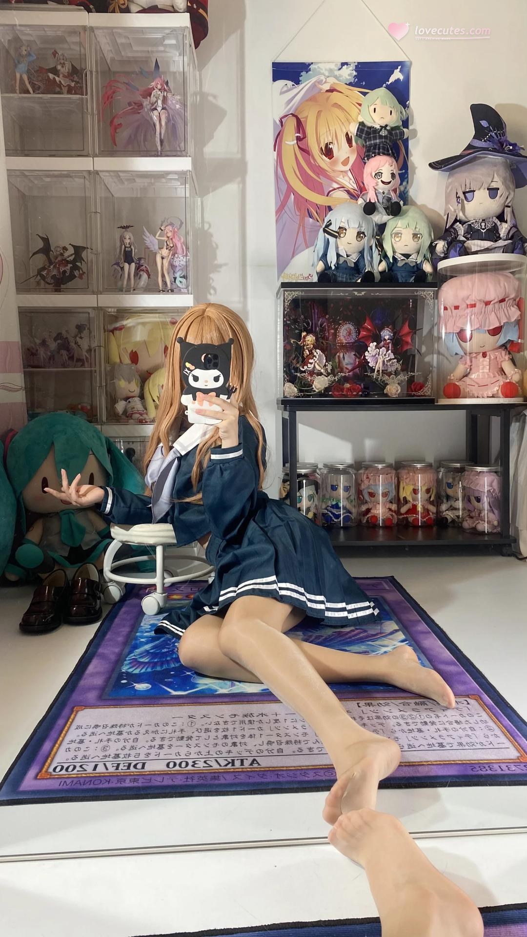 [cosplay] 白櫟Shirly - BanG Dream! 長崎素世：校服美腿足部角色還原 88P15V