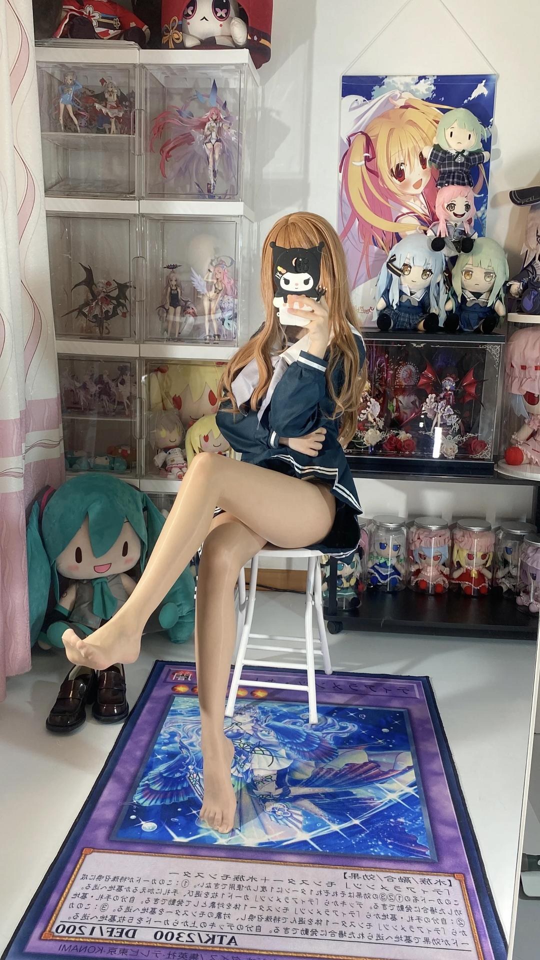 [cosplay] 白櫟Shirly - BanG Dream! 長崎素世：校服美腿足部角色還原 88P15V