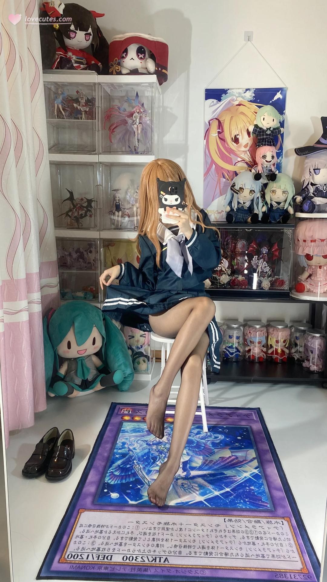 [cosplay] 白櫟Shirly - BanG Dream! 長崎素世：校服美腿足部角色還原 88P15V