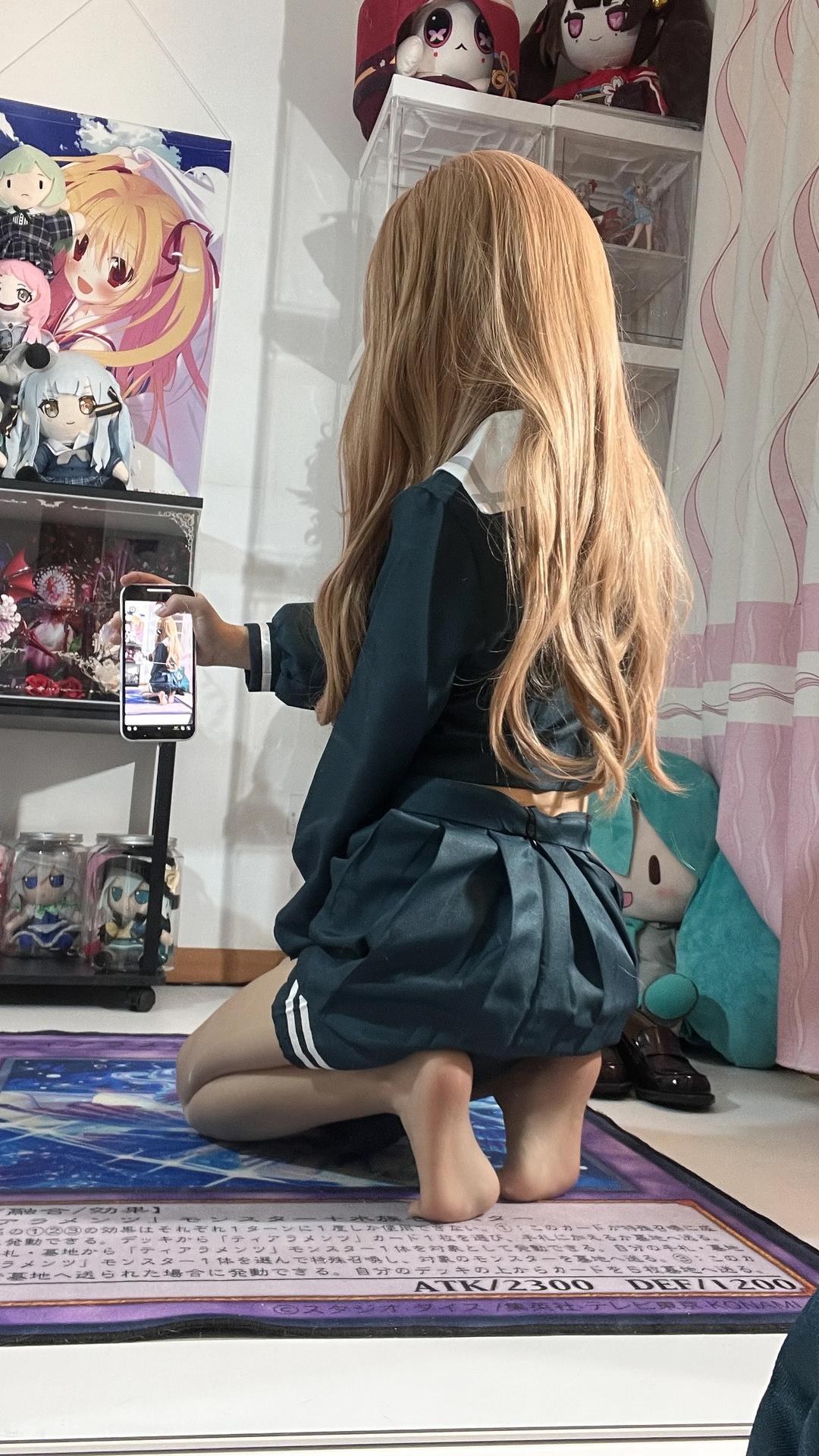 [cosplay] 白櫟Shirly - BanG Dream! 長崎素世：校服美腿足部角色還原 88P15V