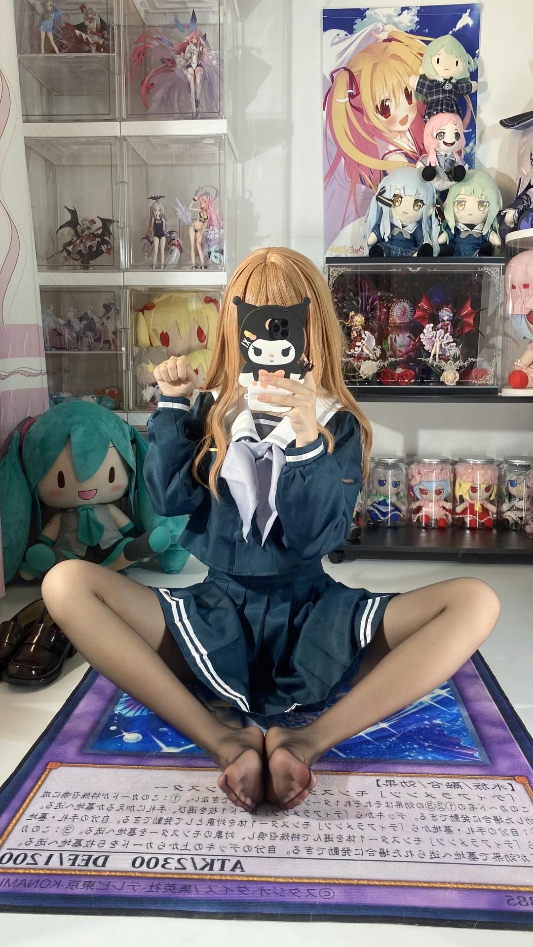 [cosplay] 白櫟Shirly - BanG Dream! 長崎素世：校服美腿足部角色還原 88P15V