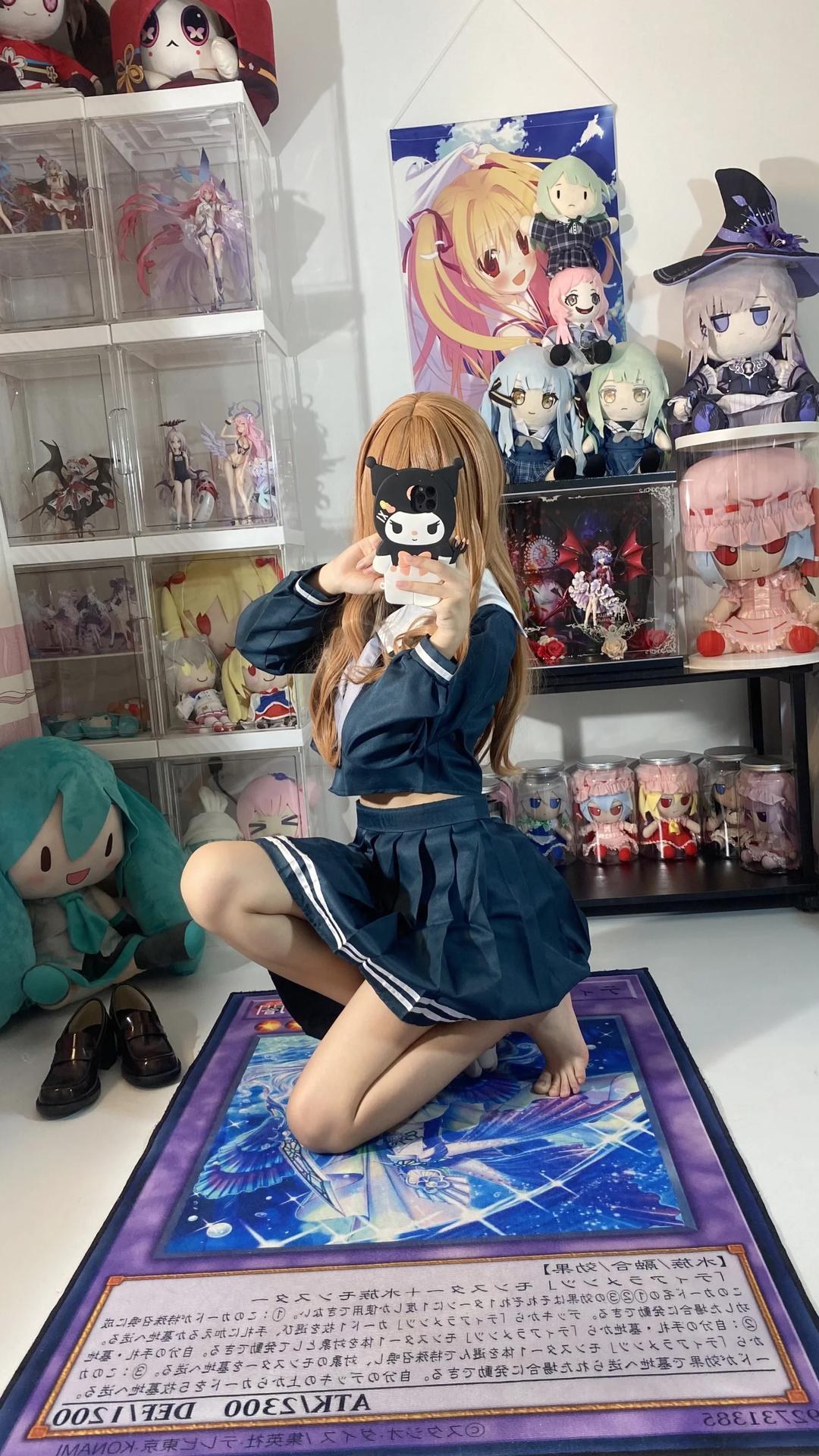 [cosplay] 白櫟Shirly - BanG Dream! 長崎素世：校服美腿足部角色還原 88P15V