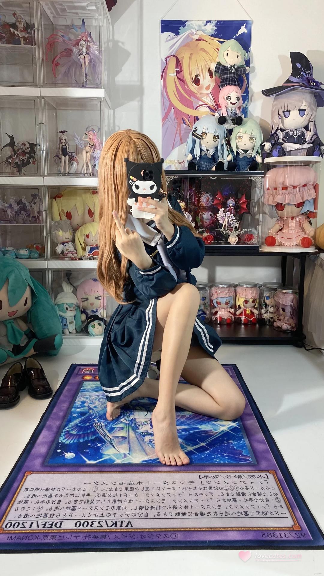[cosplay] 白櫟Shirly - BanG Dream! 長崎素世：校服美腿足部角色還原 88P15V