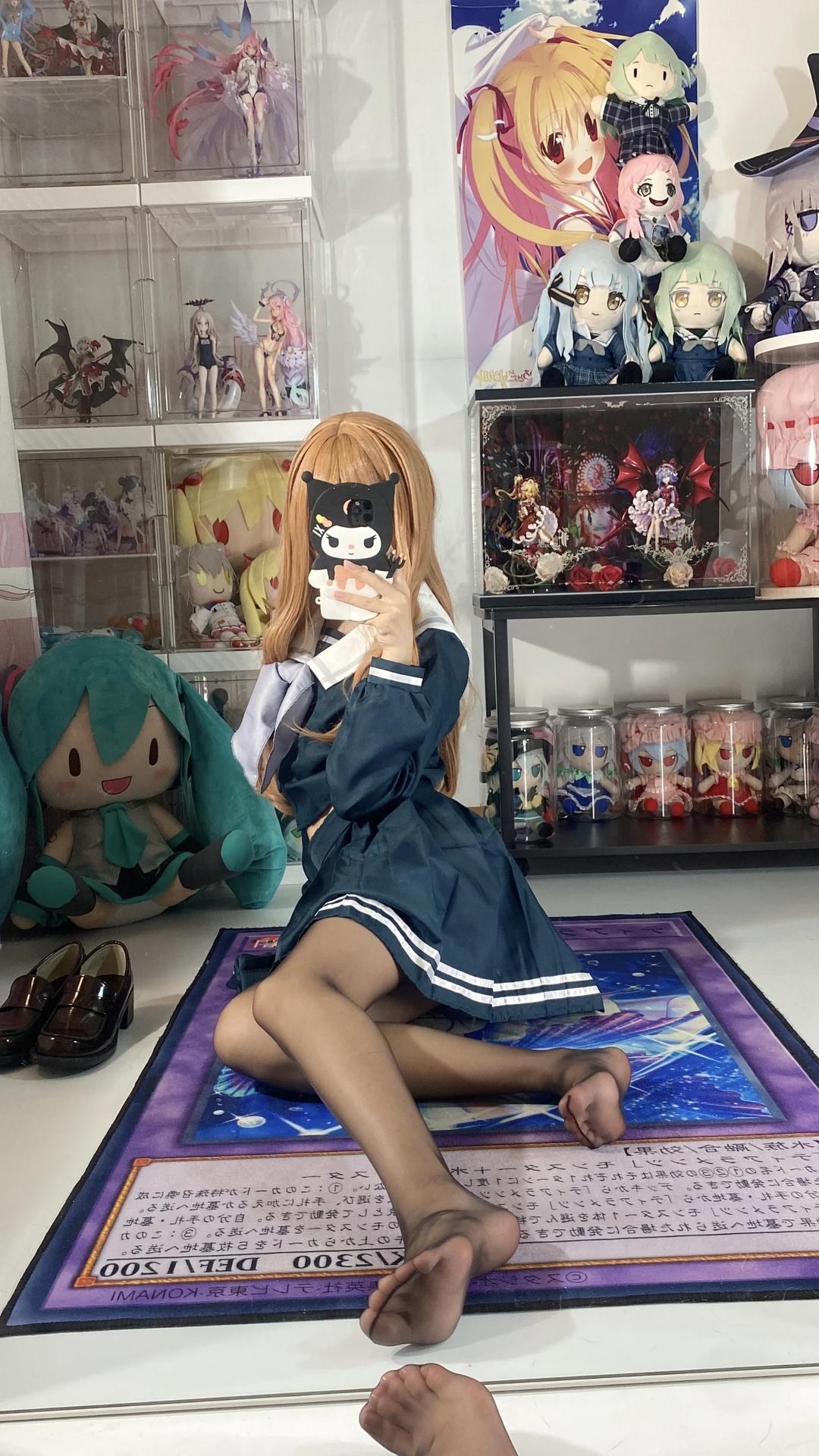 [cosplay] 白櫟Shirly - BanG Dream! 長崎素世：校服美腿足部角色還原 88P15V