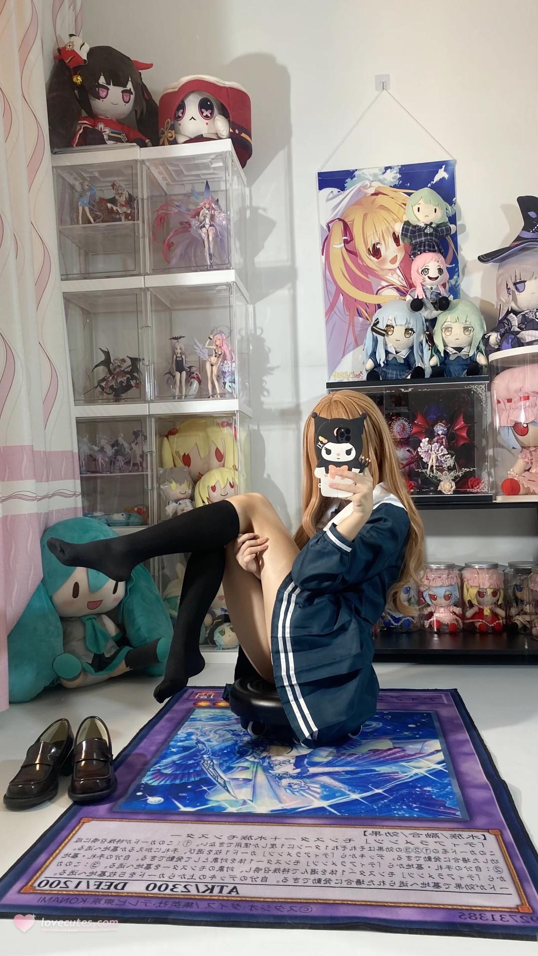 [cosplay] 白櫟Shirly - BanG Dream! 長崎素世：校服美腿足部角色還原 88P15V