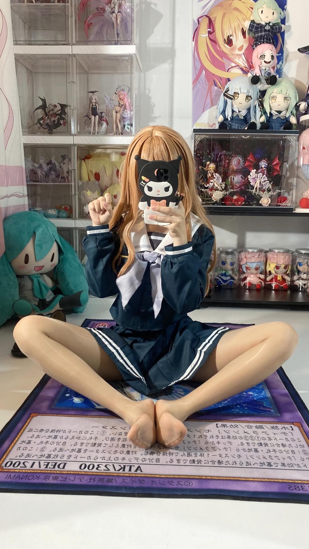 [cosplay] 白櫟Shirly - BanG Dream! 長崎素世：校服美腿足部角色還原 88P15V