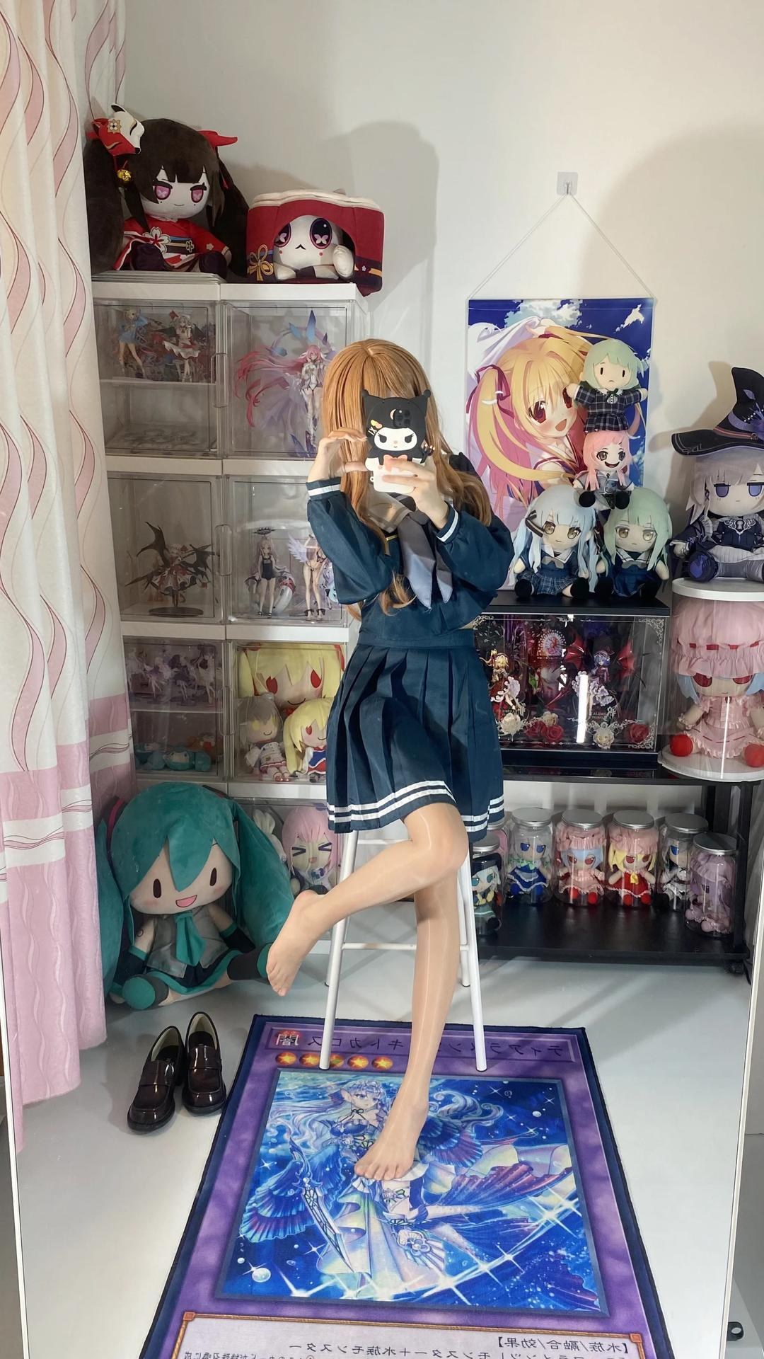 [cosplay] 白櫟Shirly - BanG Dream! 長崎素世：校服美腿足部角色還原 88P15V