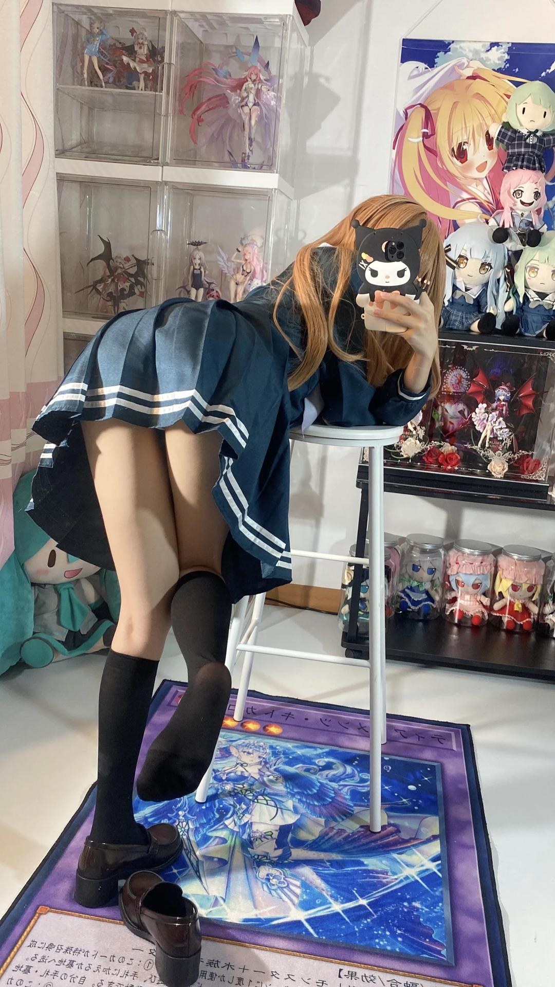 [cosplay] 白櫟Shirly - BanG Dream! 長崎素世：校服美腿足部角色還原 88P15V