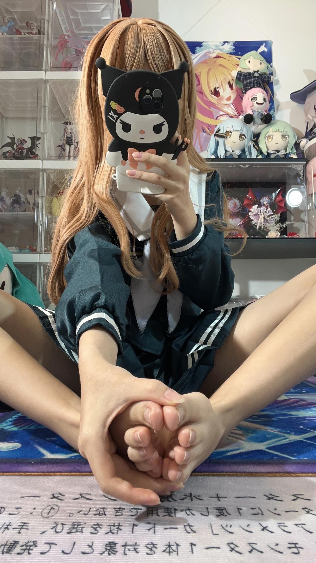[cosplay] 白櫟Shirly - BanG Dream! 長崎素世：校服美腿足部角色還原 88P15V
