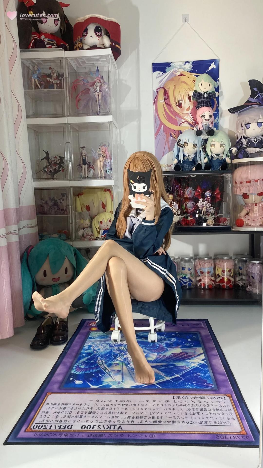 [cosplay] 白櫟Shirly - BanG Dream! 長崎素世：校服美腿足部角色還原 88P15V