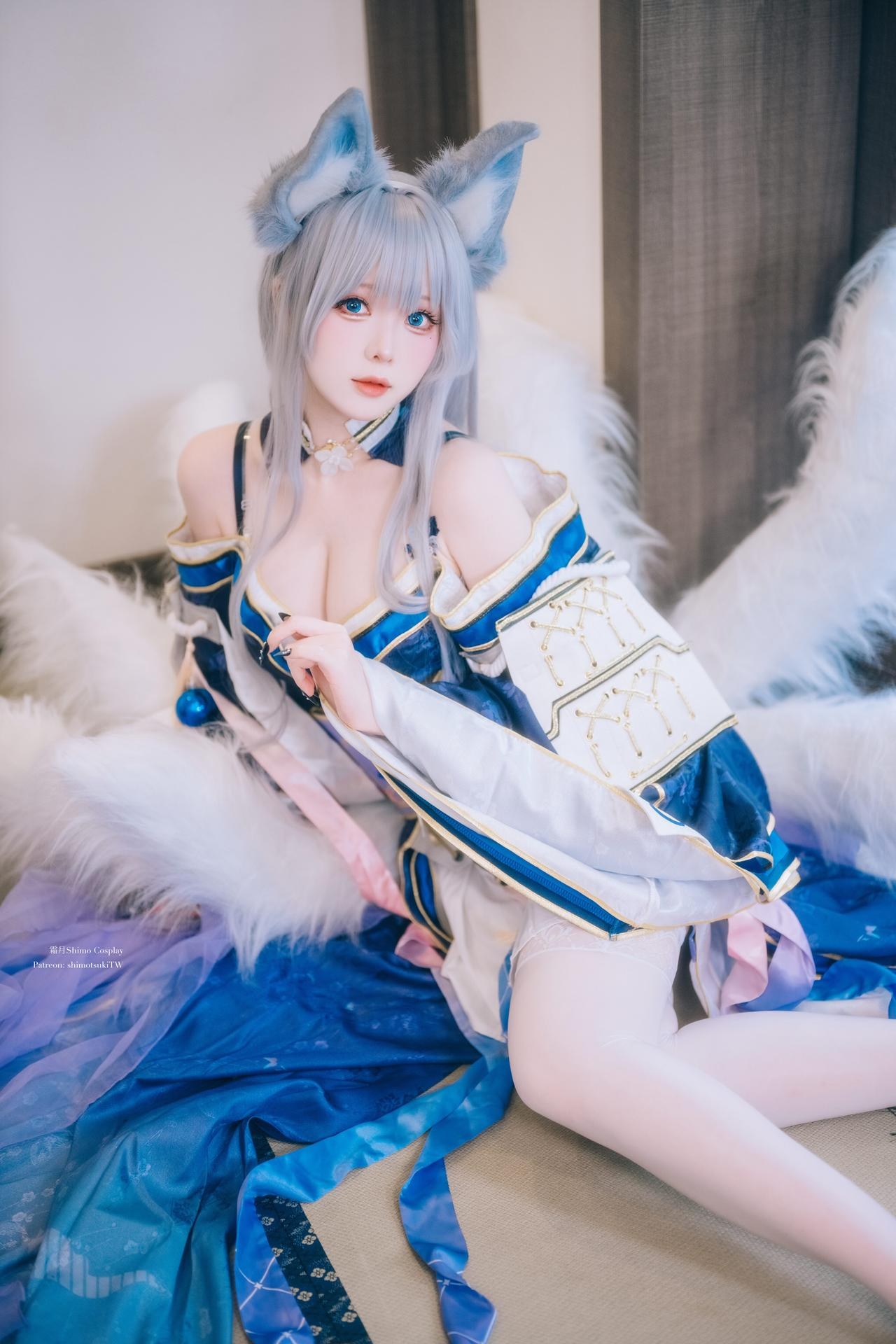 [cosplay] 霜月shimo - Azurlane Shinano N+U：Azurlane Shinano N+U角色還原美腿大尺度 24P